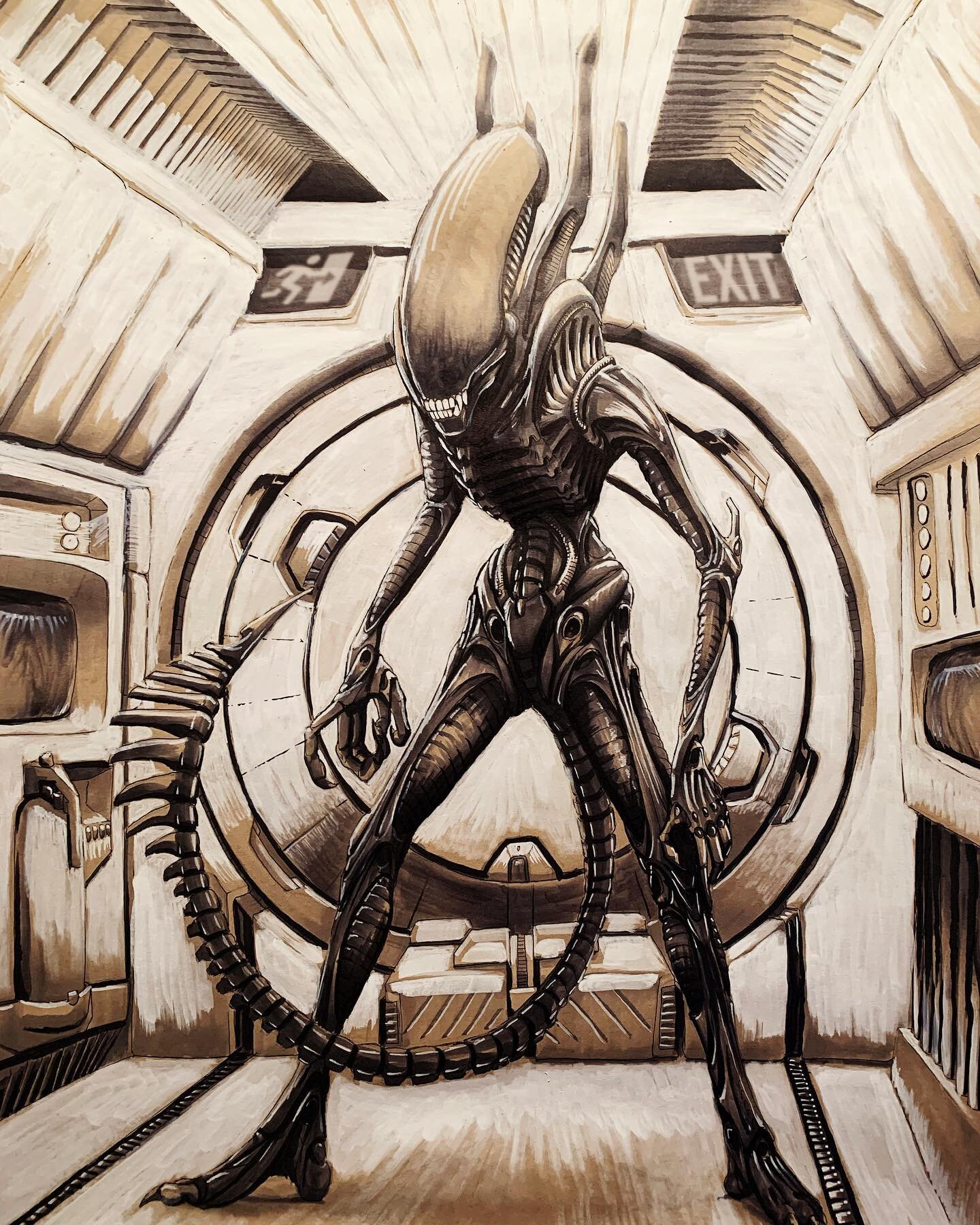 Arguably the best creature design ever. Alien changed everything. Easily earned its place on my shortlist of annual viewings. 

Arriving fashionably late to alien day - I pushed my abilities on this one but gave myself the time I needed. Let me know 