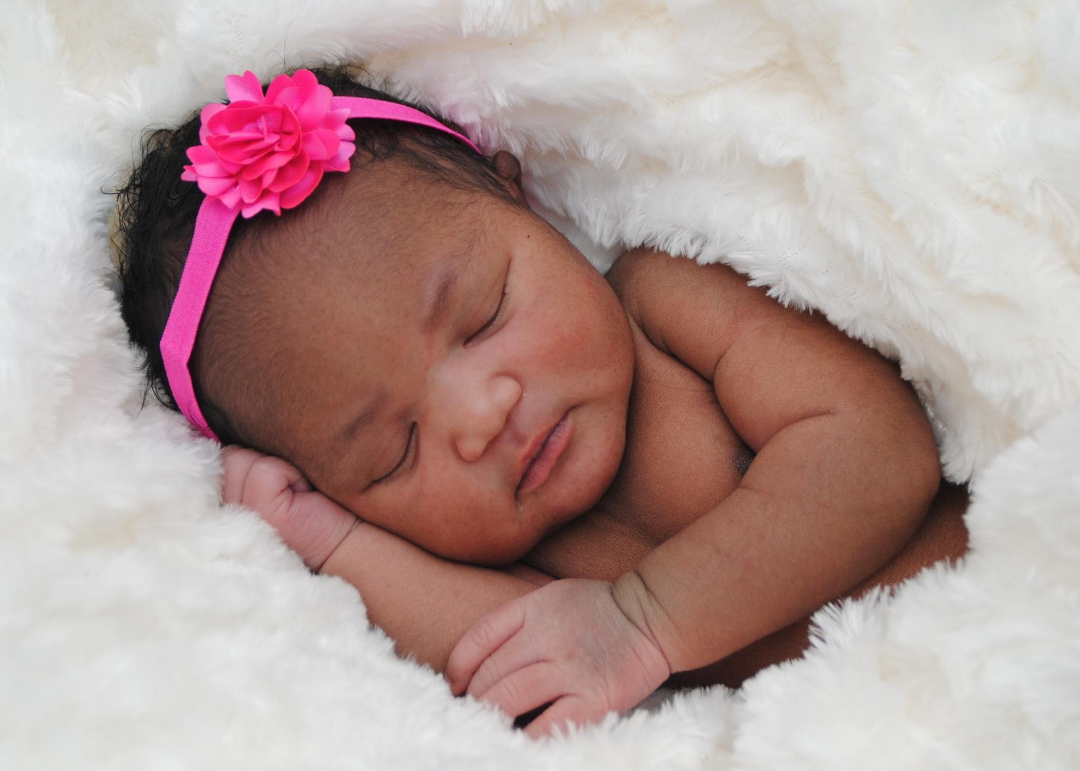 Newborn baby girl
