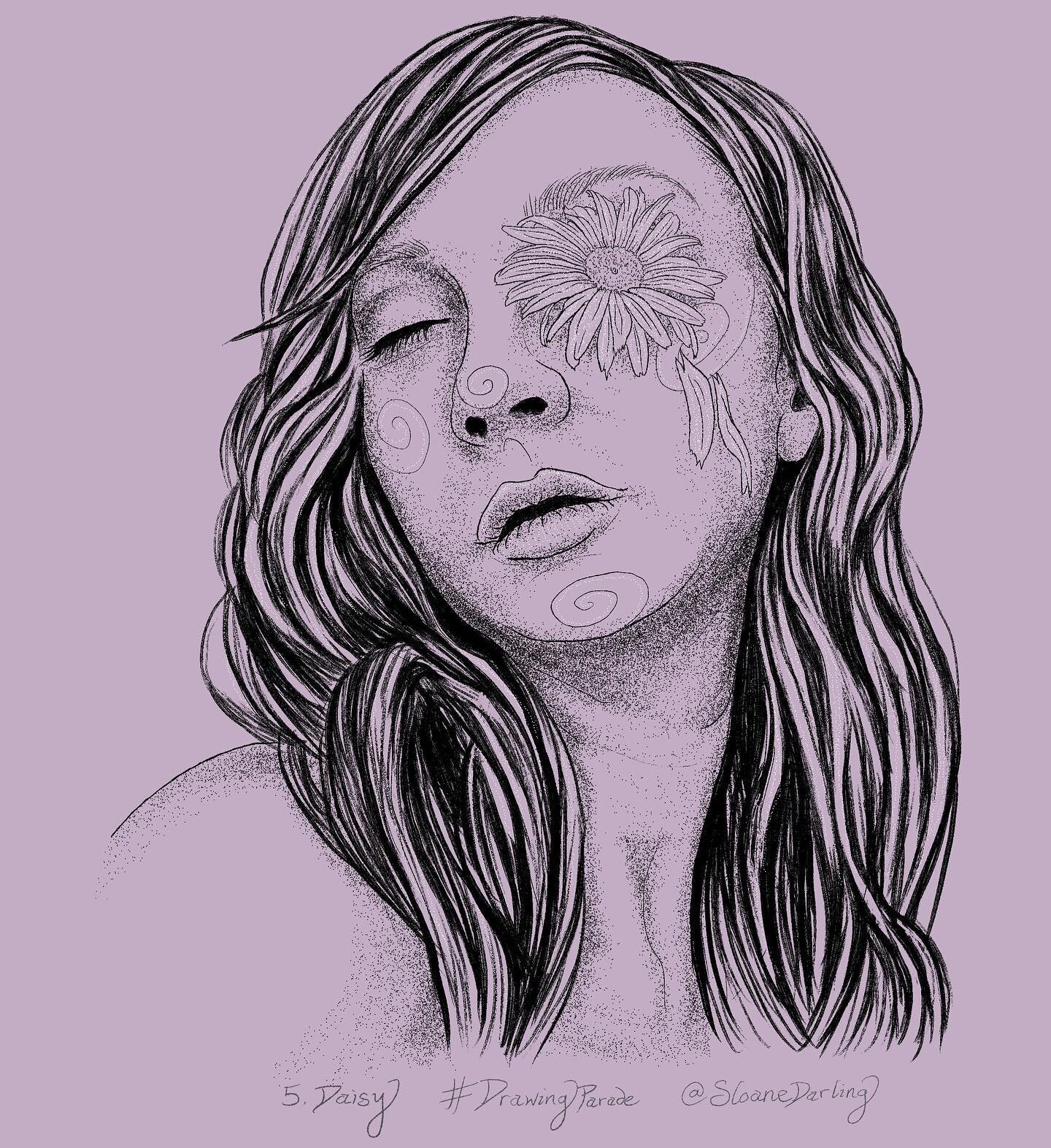 5 - &ldquo;Daisy&rdquo;

🌼🖤✨
________________________________
#drawingparade2023 #inktober #tattoo #spookyseason #blackline #naturetattoos #qttr #pdxart #pdxartist #portlandart #portlandartist #lineart #textures #illustration #art #peppershading #p