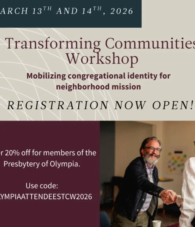 The Transforming Communities Workshop invites you into a two-day, guided space to explore your context, listen deeply to your community, and practice the tools that help churches design meaningful, adaptive ministry. Together we&rsquo;ll focus on pra
