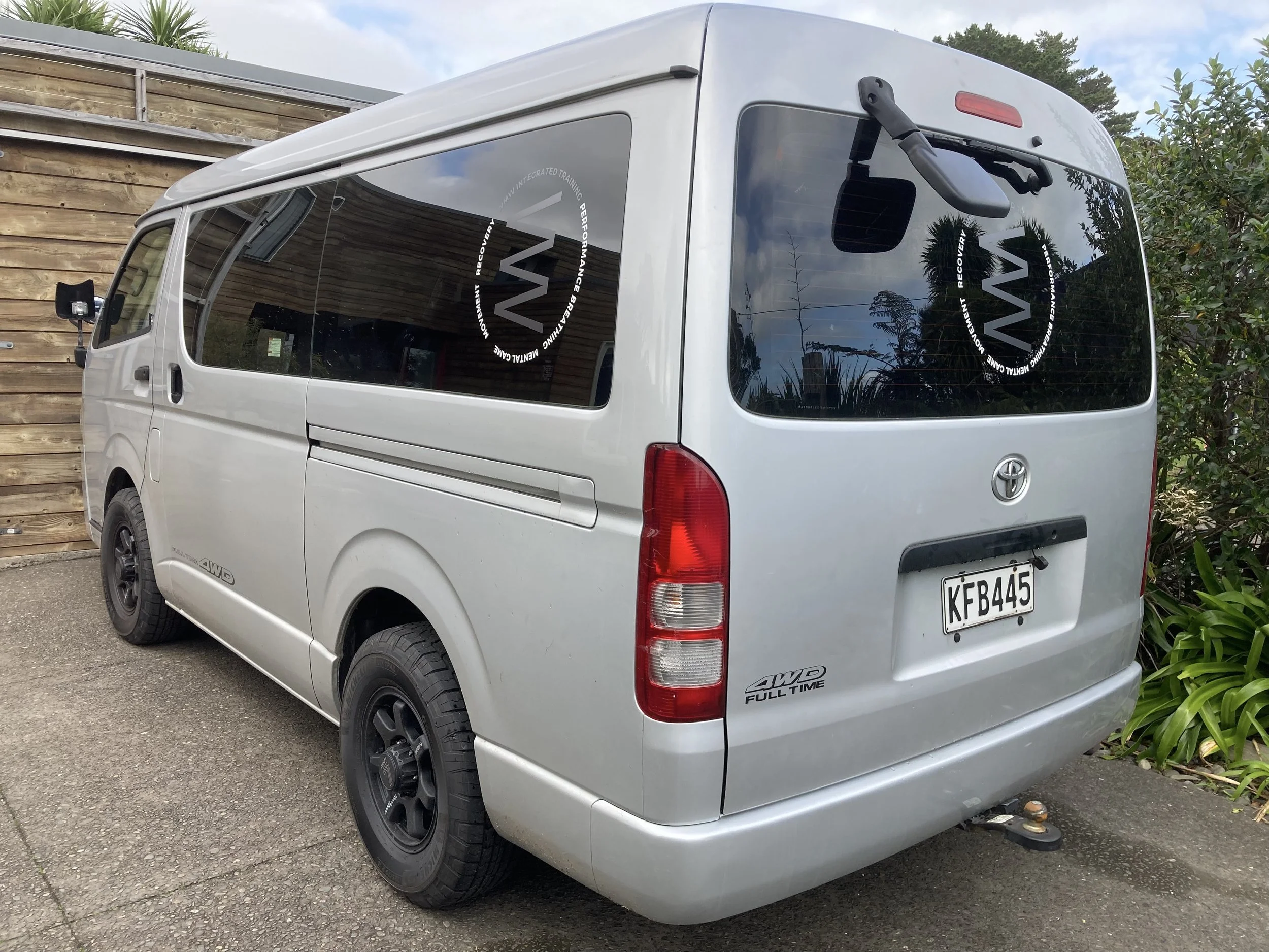 Vehicle graphics for this personal trainer's new van. 