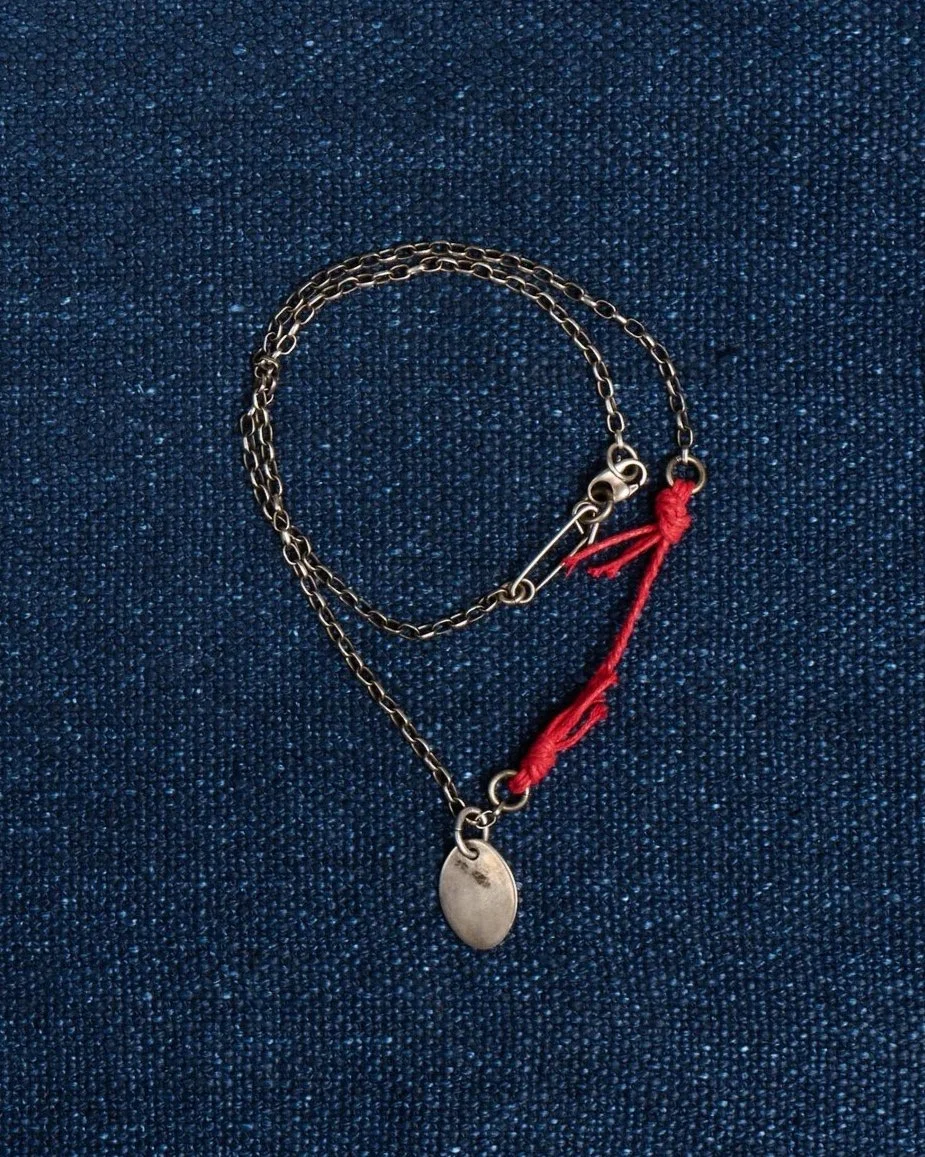 Vintage Oval Medal Necklace