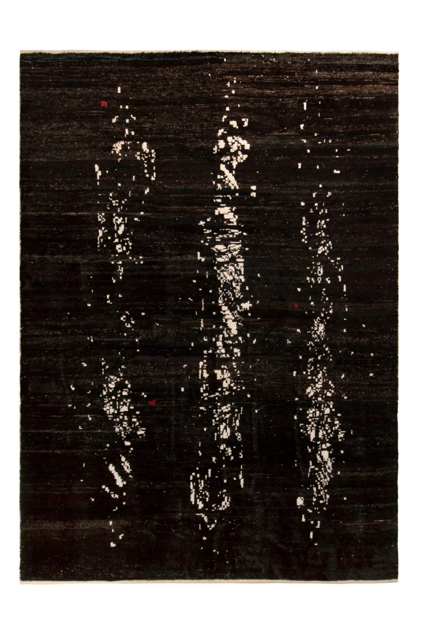 Rug & Kilim’s Modern Rug in all over Brown-Black,White Abstract Pattern