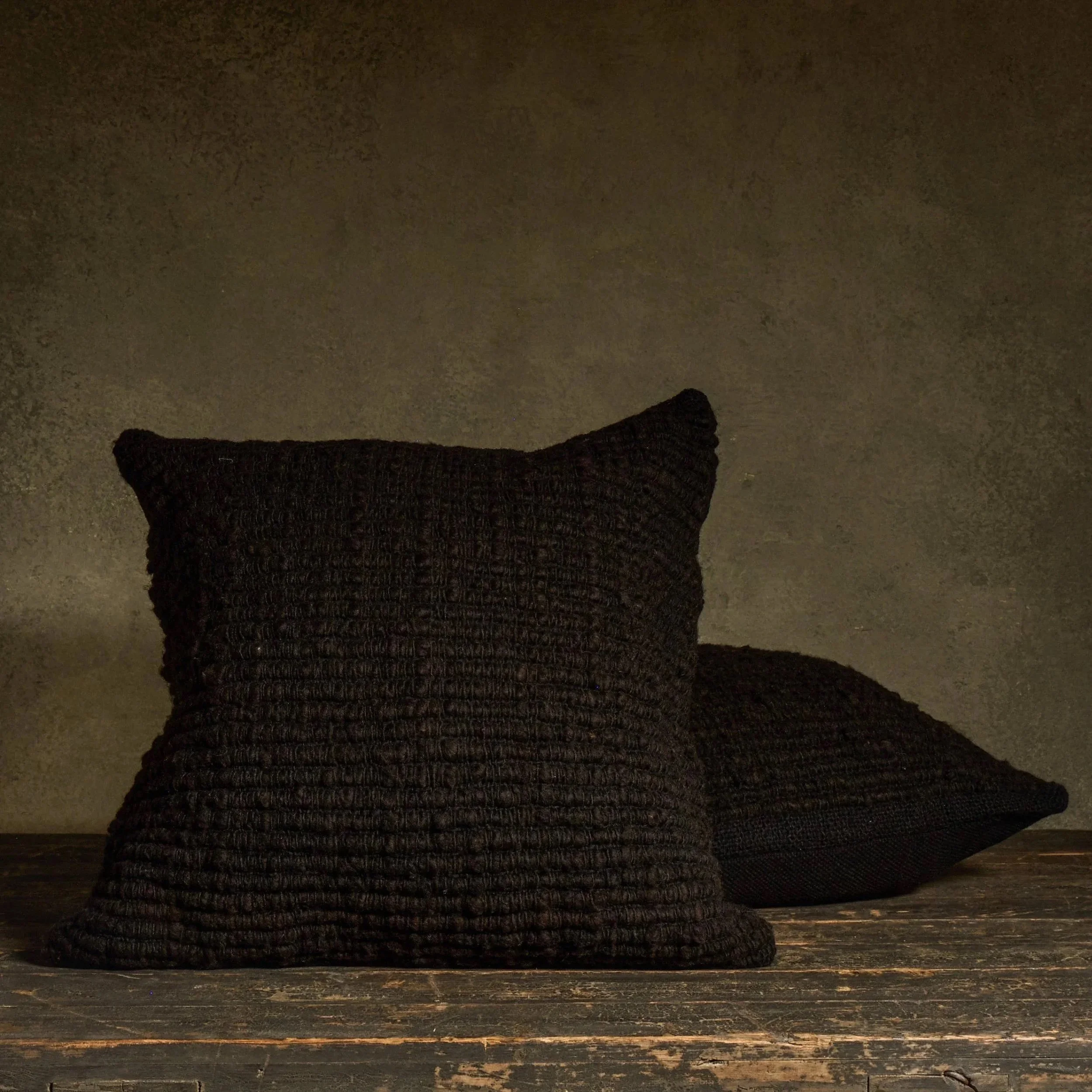 Makun Texturized Throw Pillow - Black