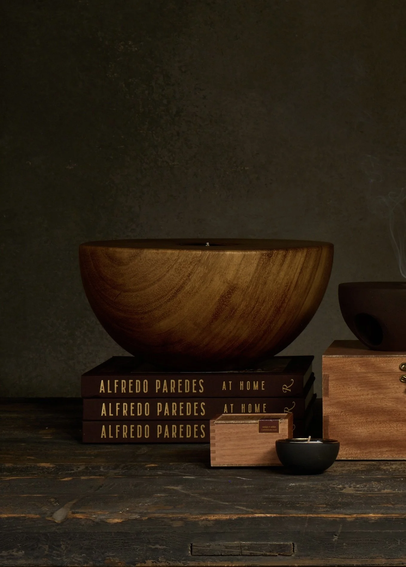 Marchanta Large Samon Wooden Bowl