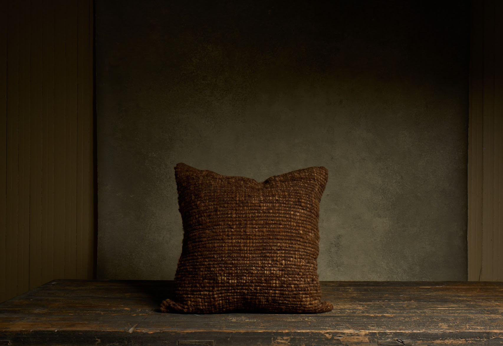 Makun Textured Pillow — Tobacco