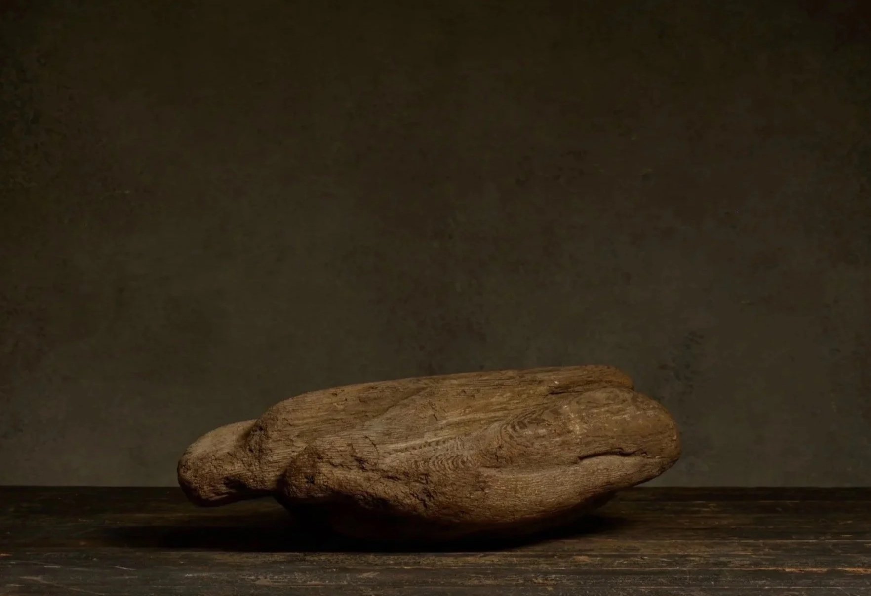 Oblong piece of sculputral driftwood
