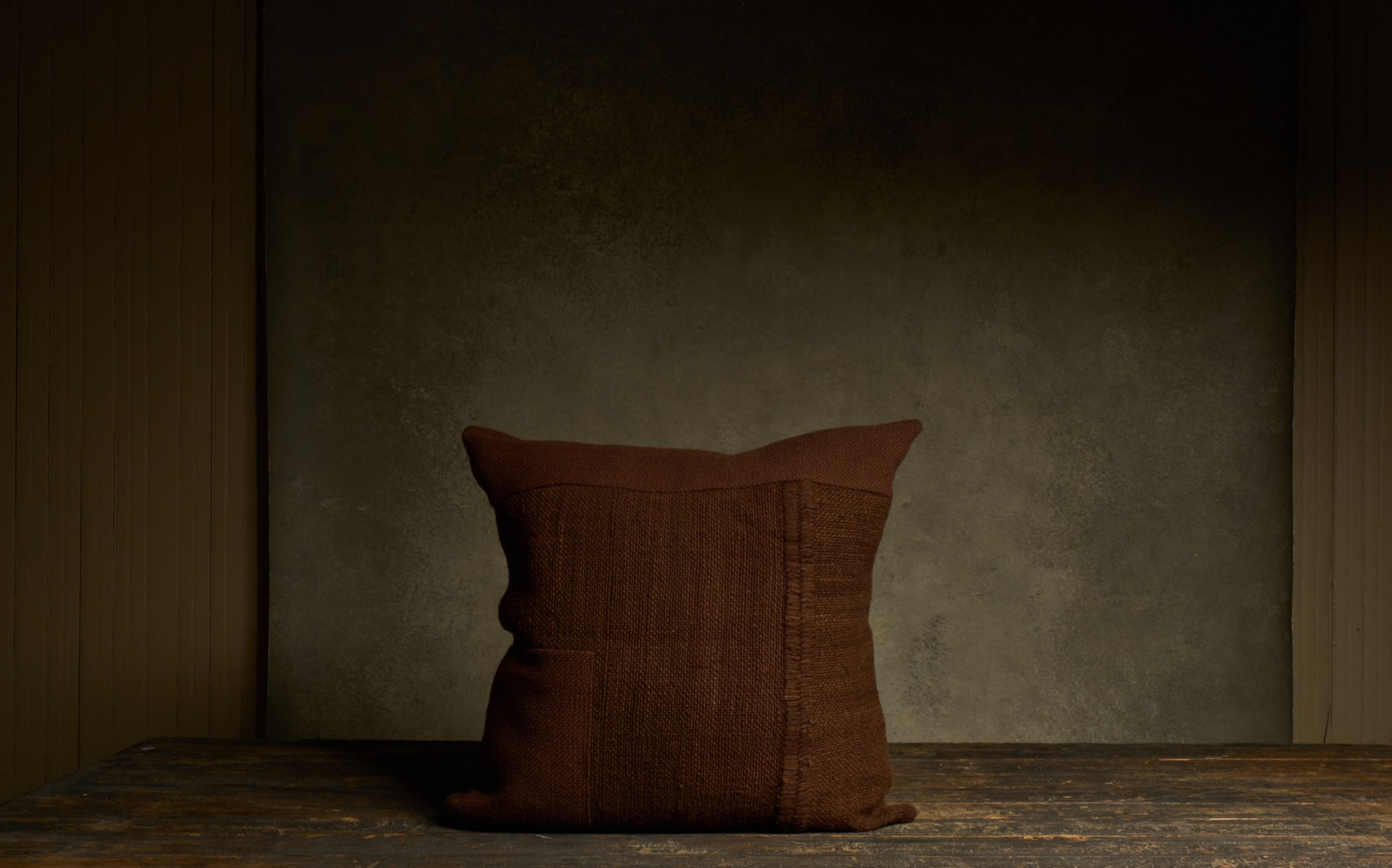 Makun Patchwork Pillow — Tobacco