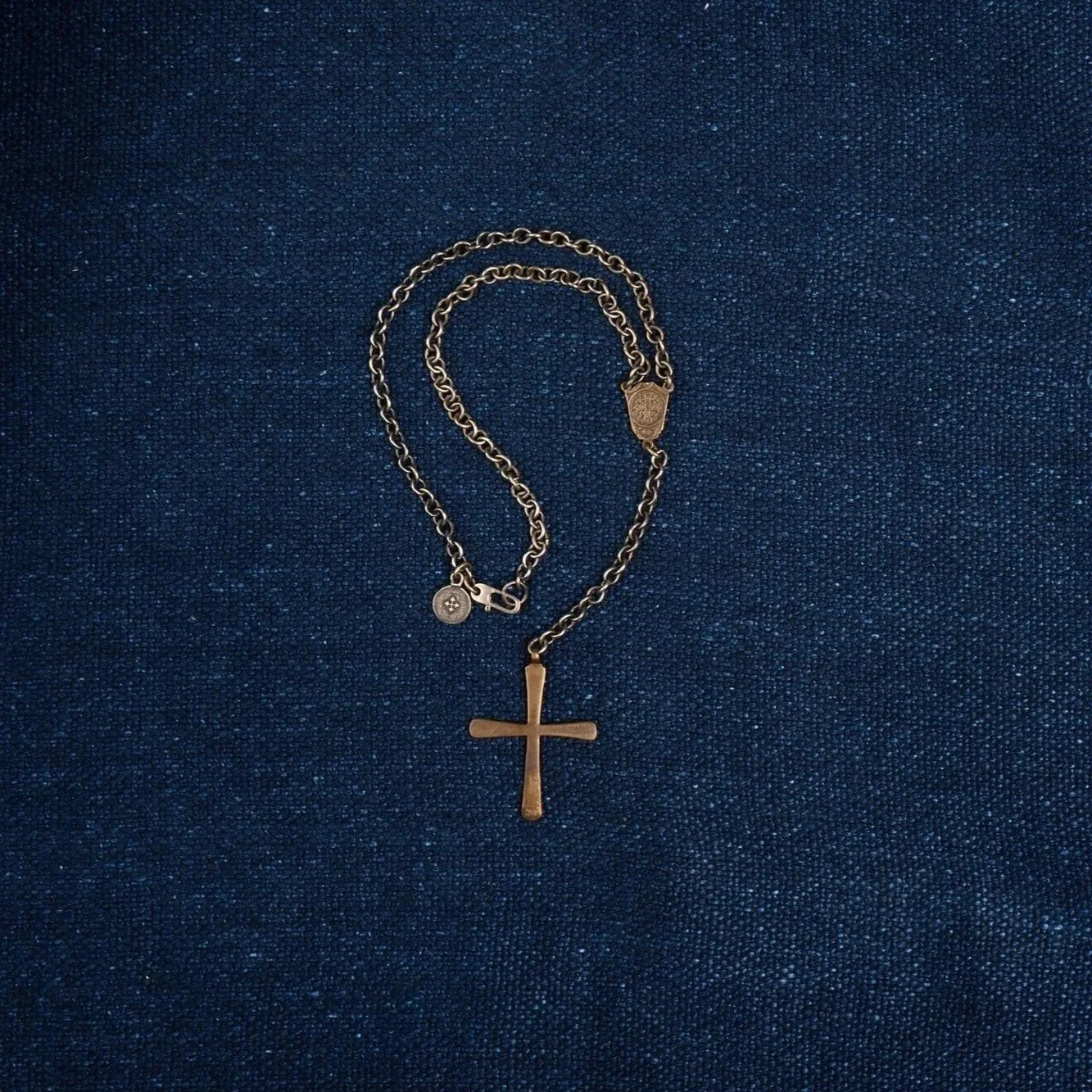 Cross and Medal Charm Necklace - Shannon Koszyk
