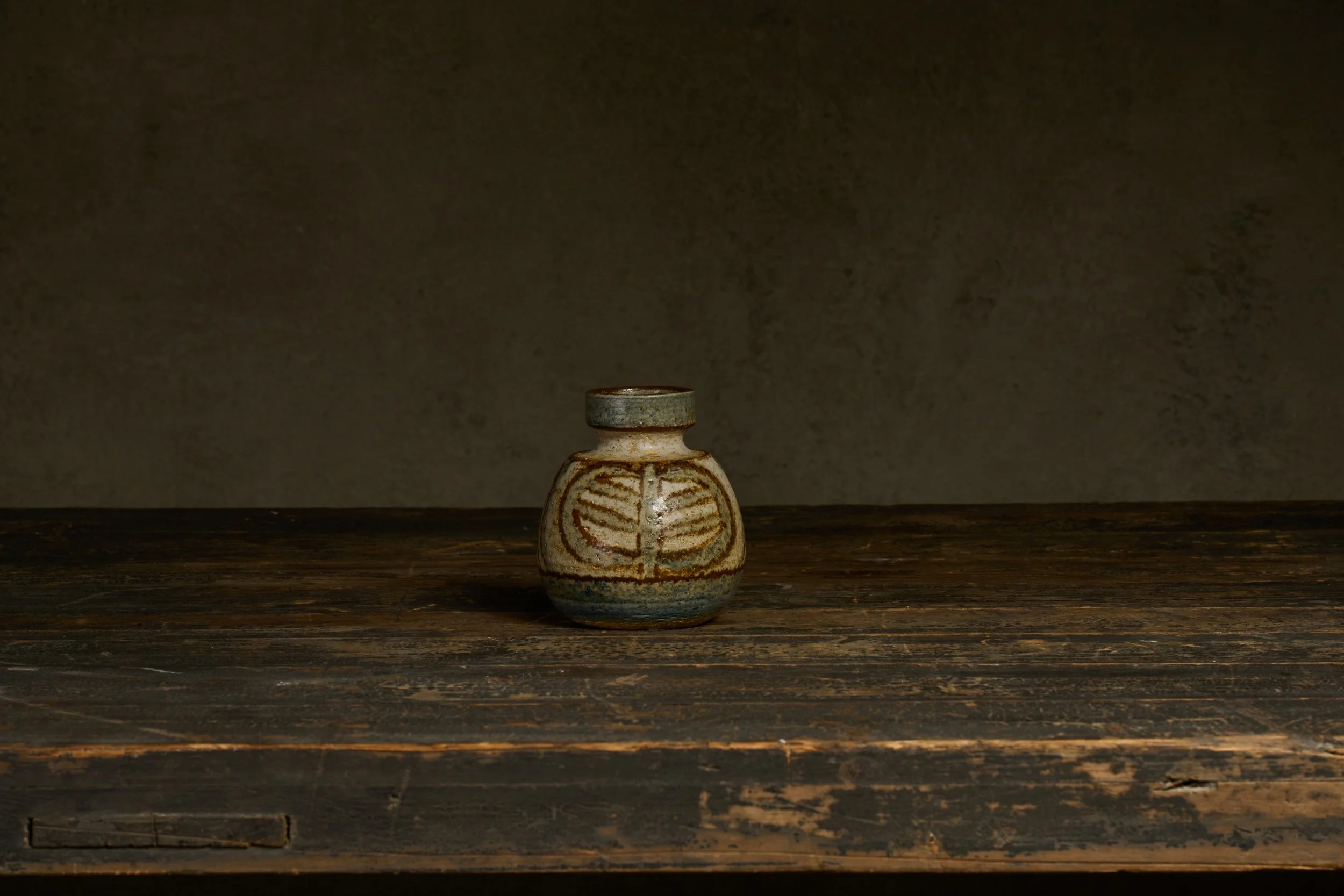 Vintage Søholm Erika Series Small Stoneware Vase by Noomi Backhausen