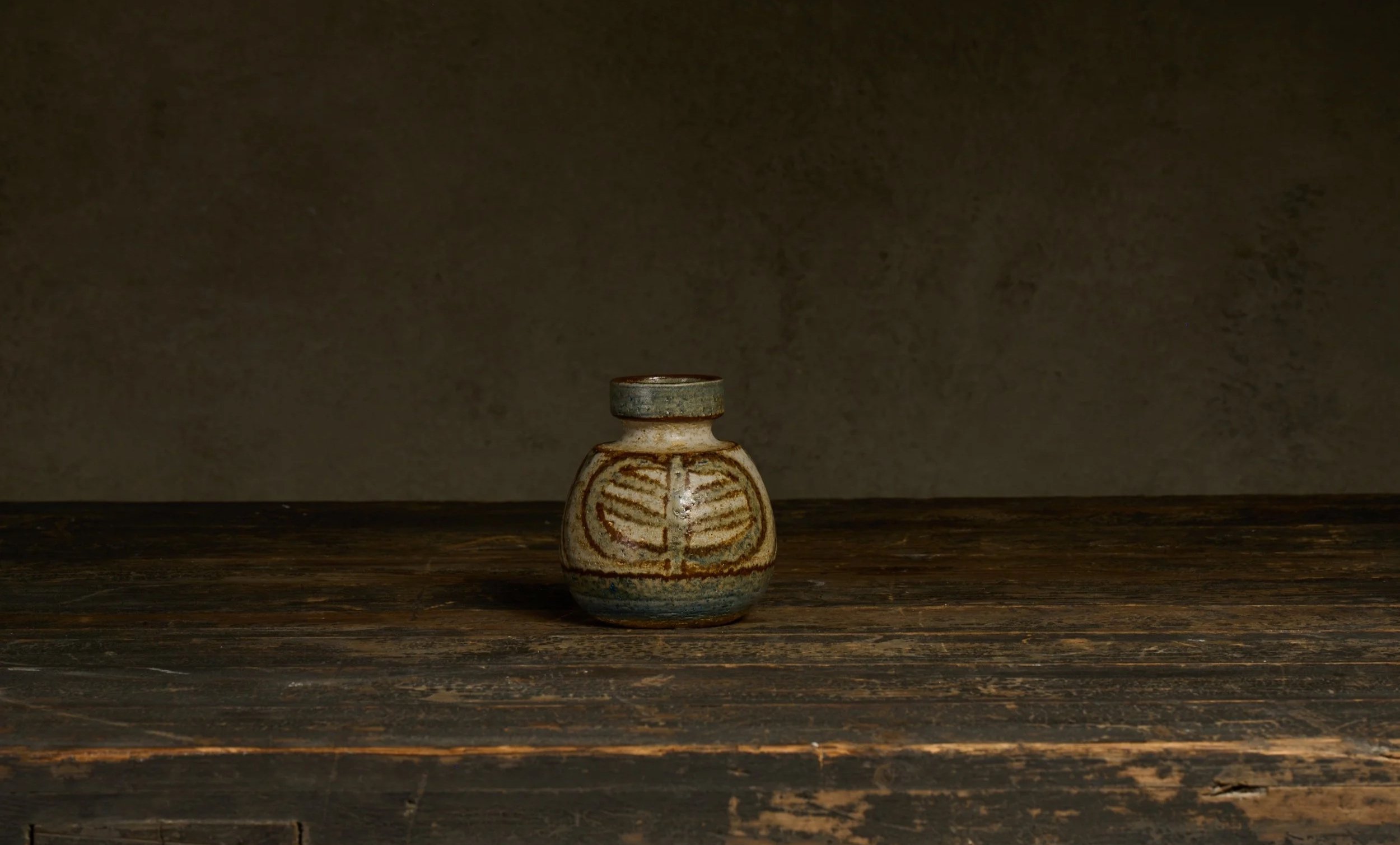 Vintage Søholm Erika Series Small Stoneware Vase by Noomi Backhausen