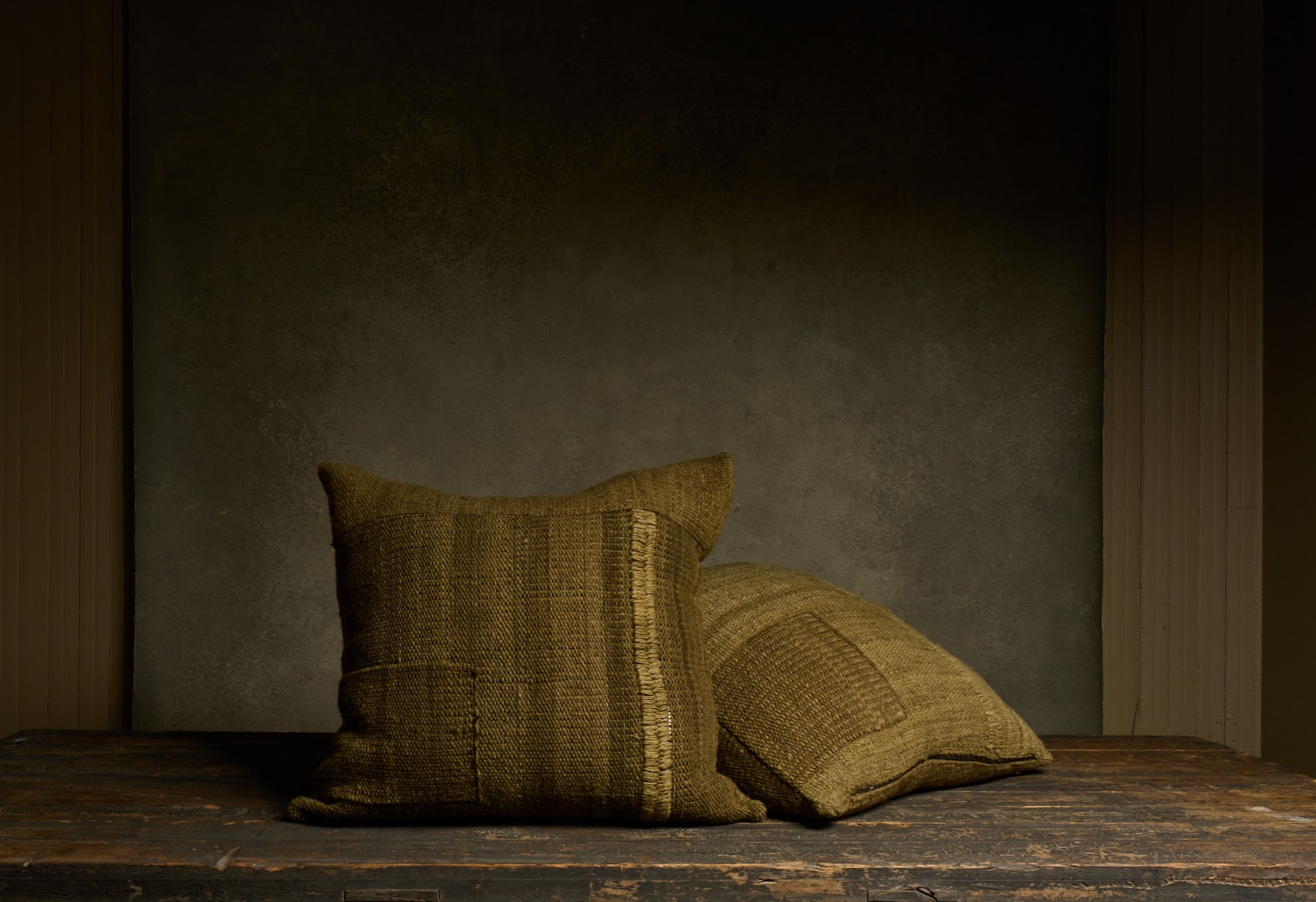 Pello Patchwork Pillow — Green