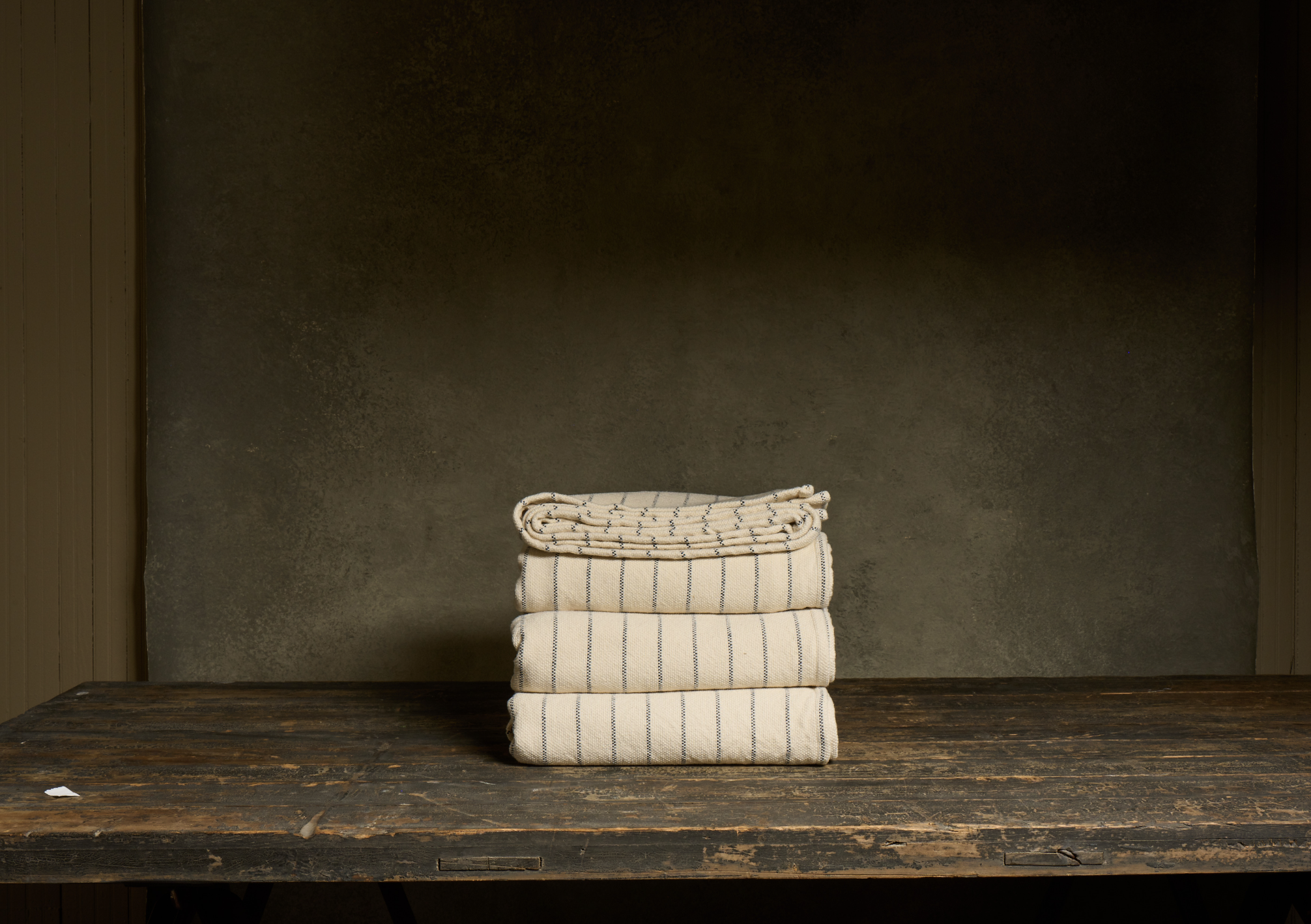 Pinstripe Midnight Queen Throw