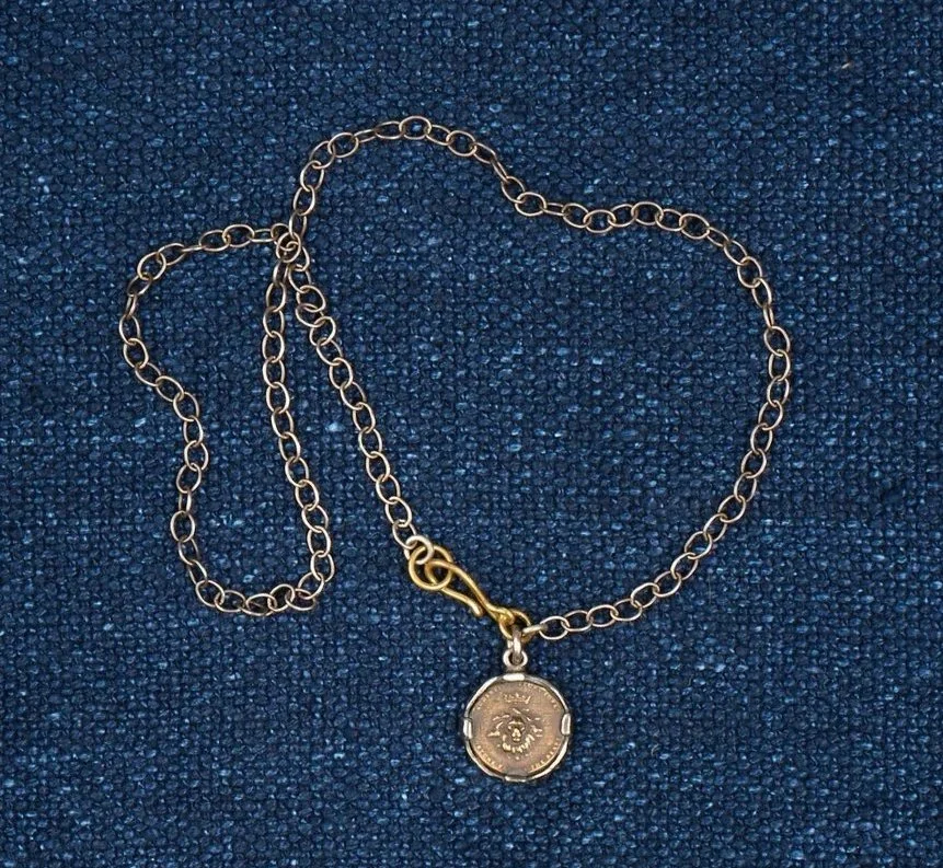 Mended Metal Pendant Necklace