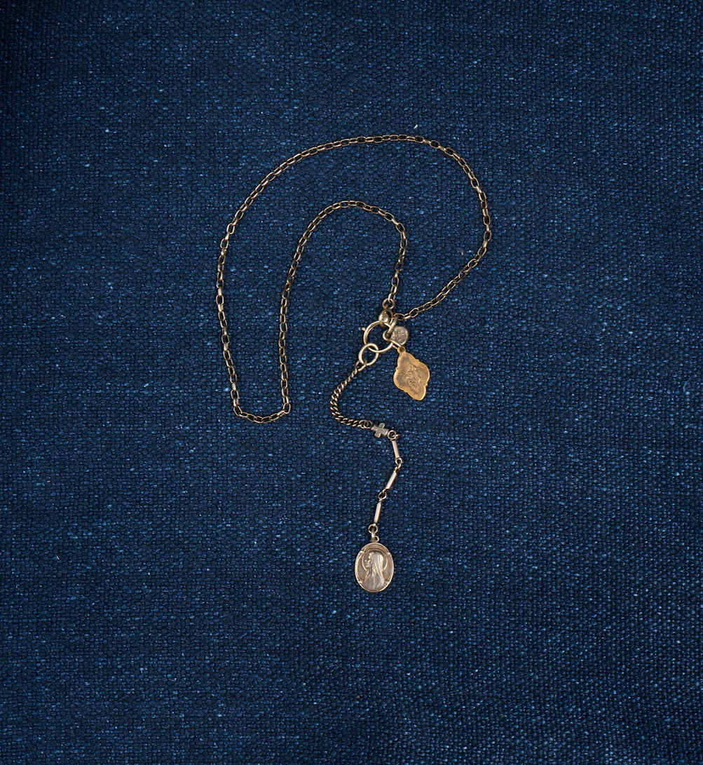 Mary Rosary Necklace