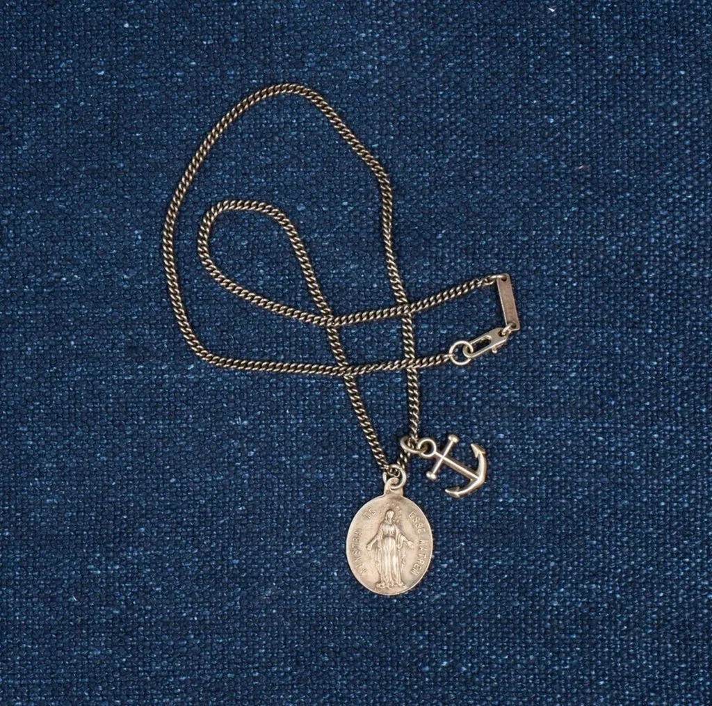 Oxidized Sterling Silver Curb Chain Necklace