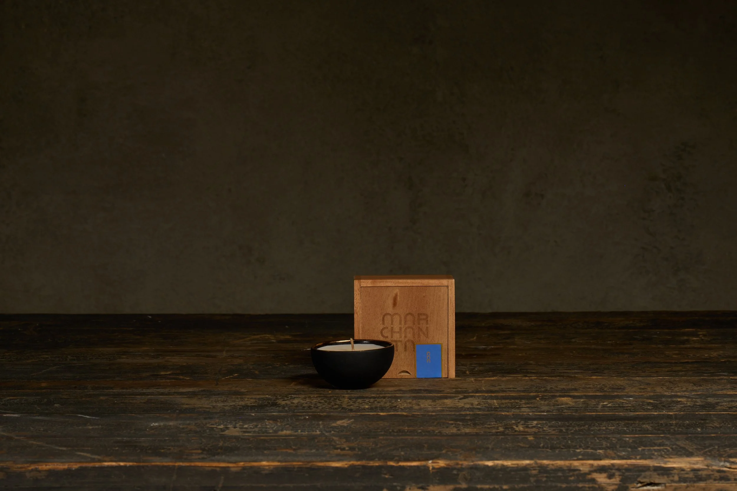 MARCHANTA CANDLE BLUE