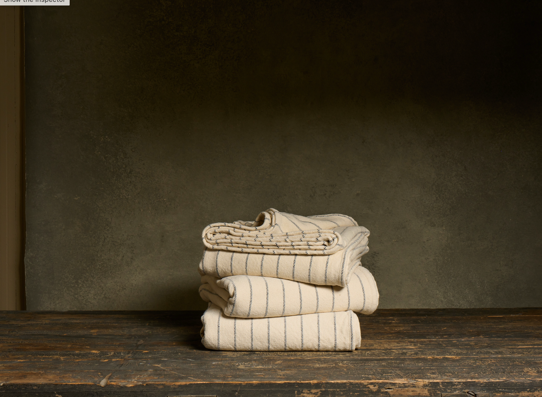 Pinstripe Midnight King Throw