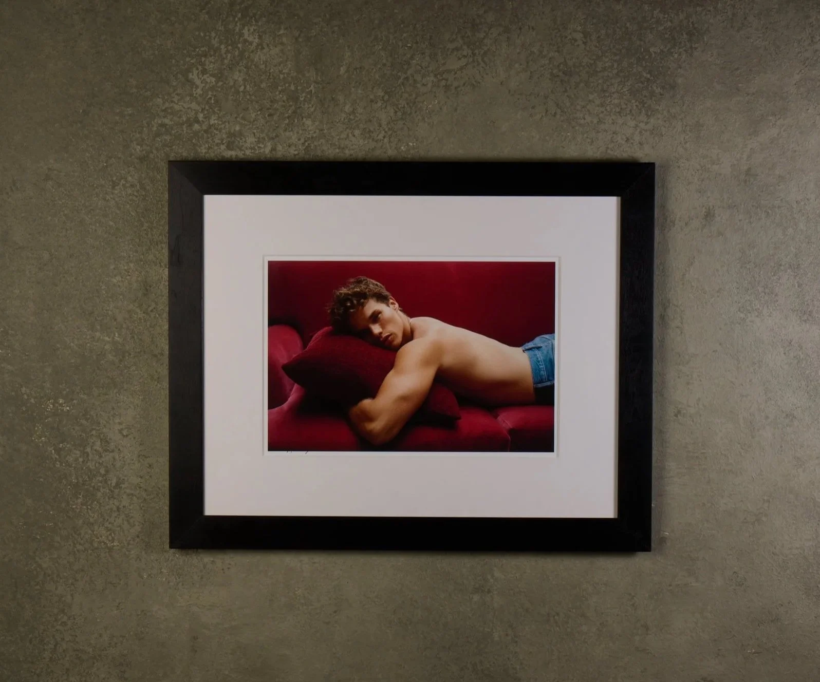 Boy on Pink Sofa