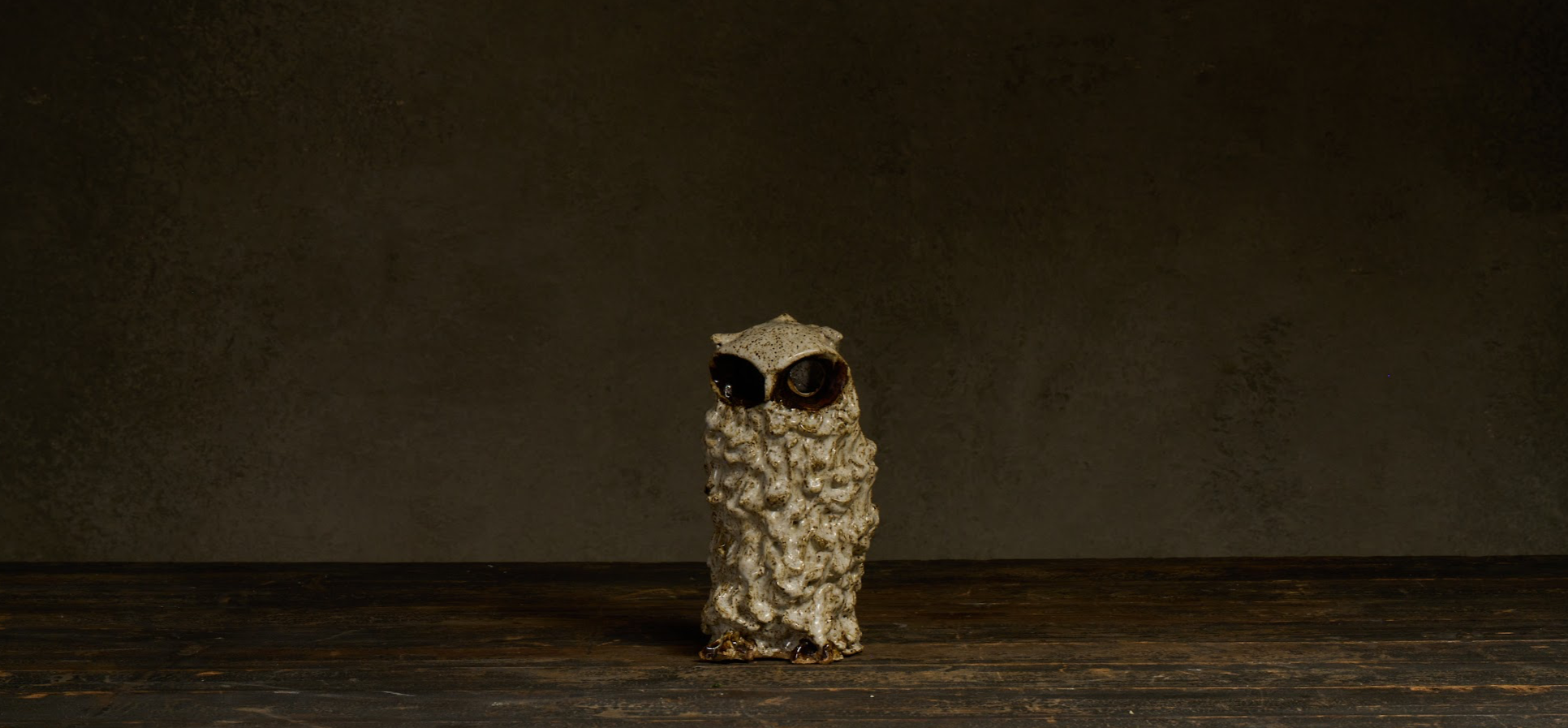 Vintage Sigrid Biow Danish Ceramic Owl Sculpture