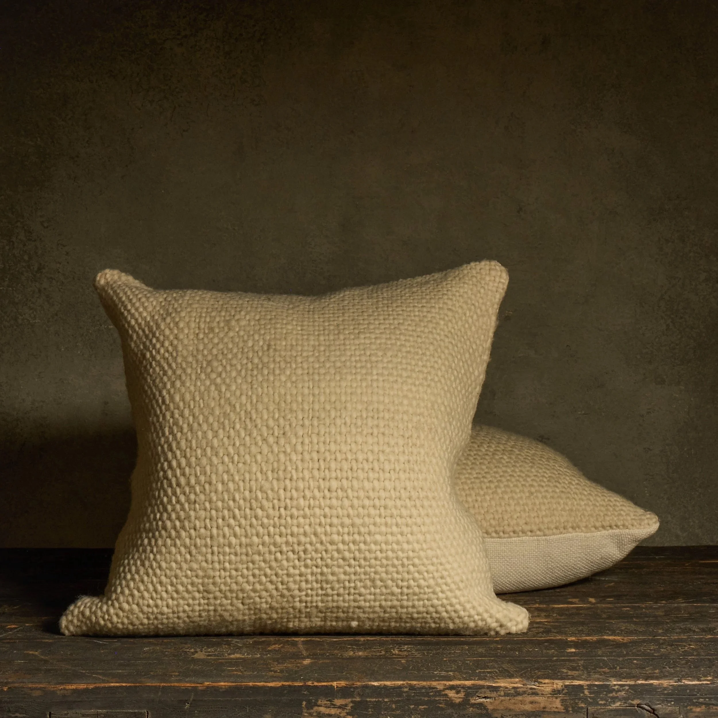 Makun Textured Pillow - White