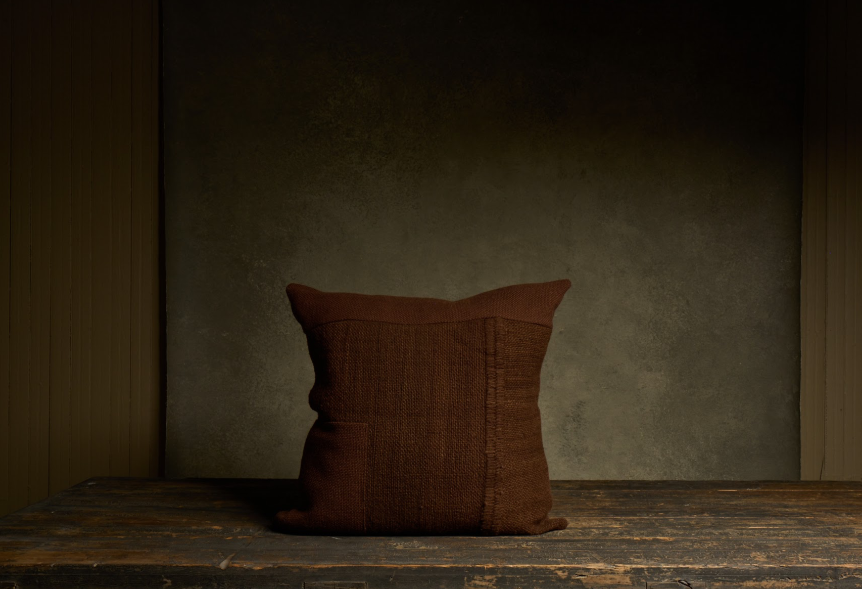 Makun Patchwork Pillow — Tobacco