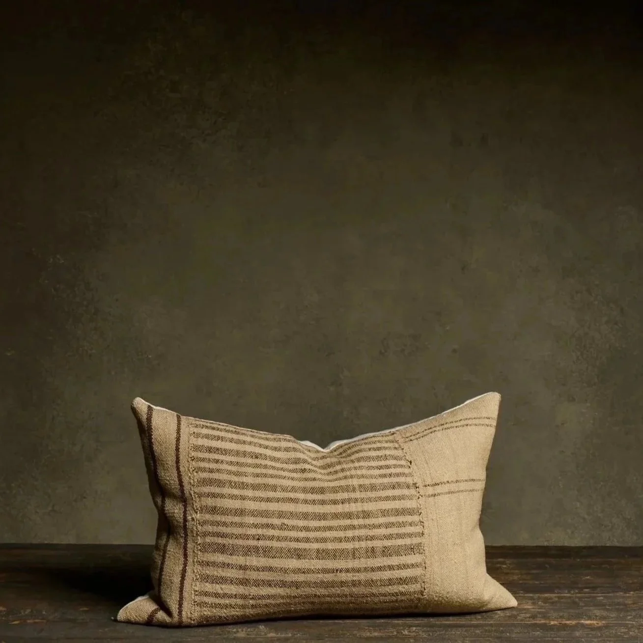 Handmade Textured Throw Pillow - Cream