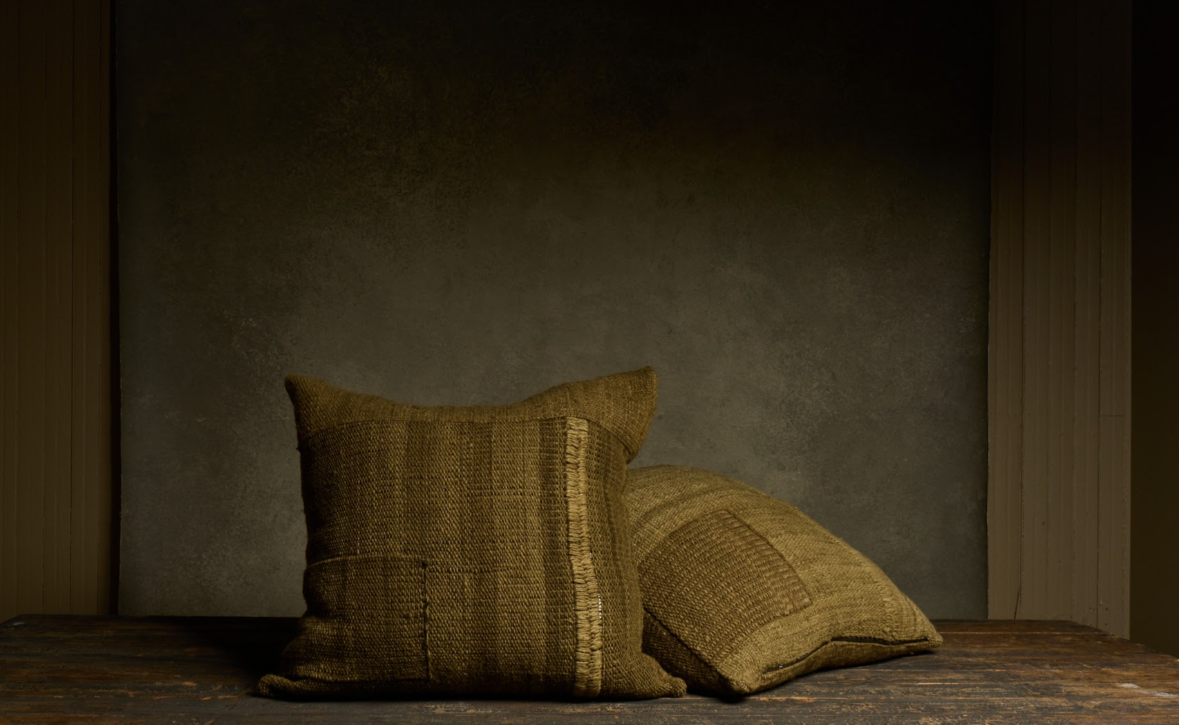 Pello Patchwork Pillow — Green