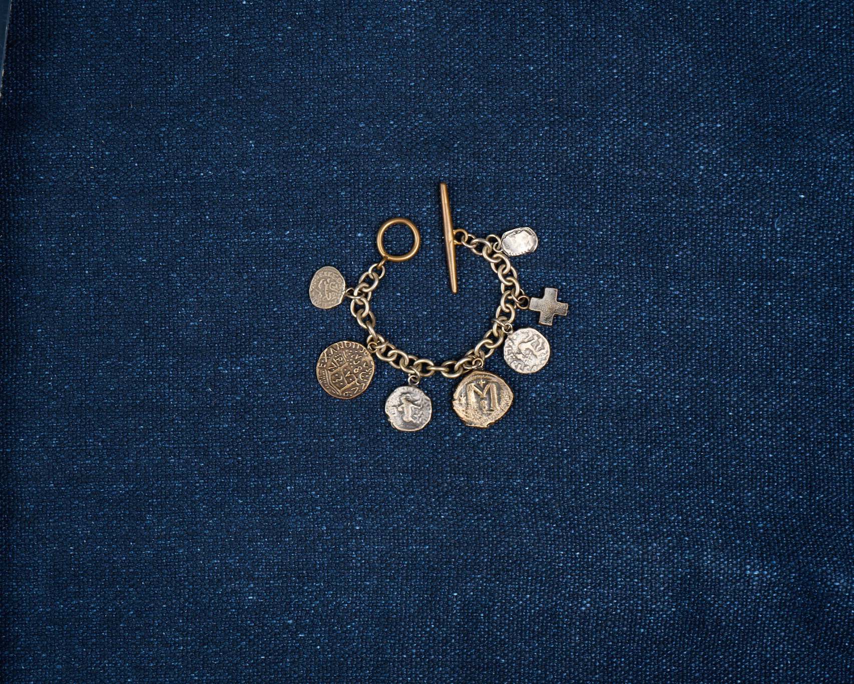 Ancient coins bracelet