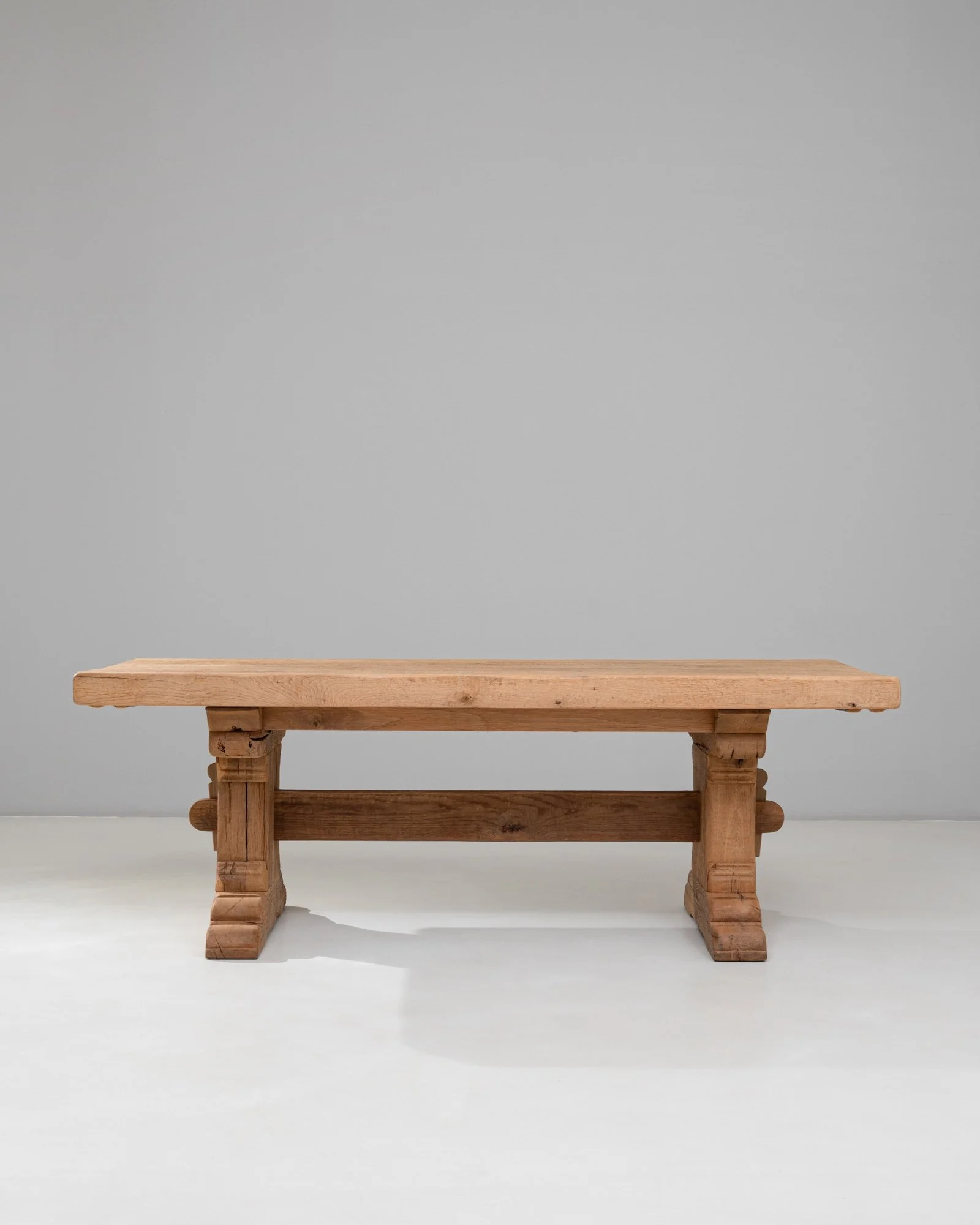 Oak Trestle Dining Table