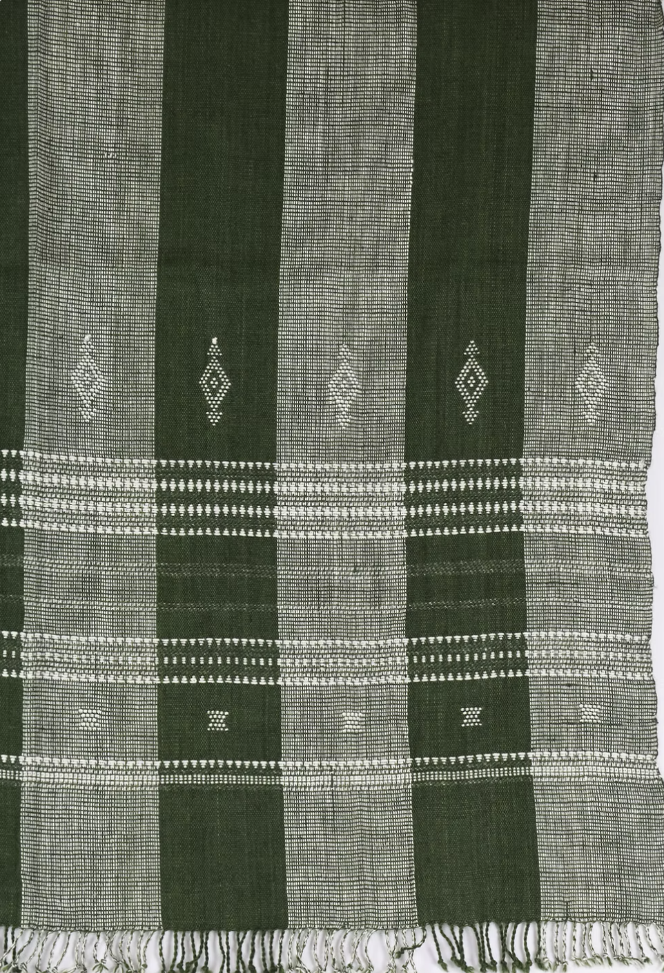 Athena Wool Dark Green Throw