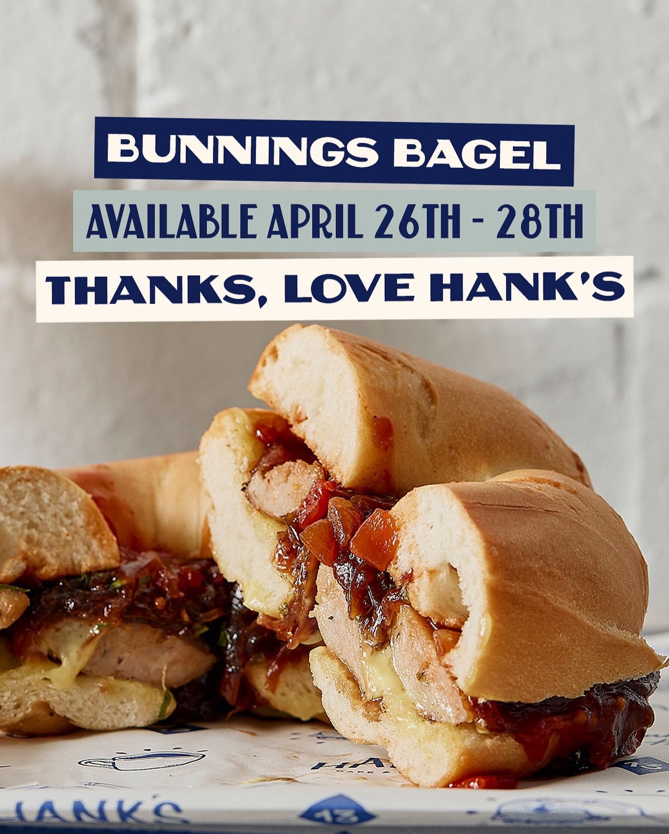 To celebrate our ~OFFICIAL~ launch tomorrow we&rsquo;re serving up our take on the iconic Bunnings sausage sanga.

Stuffed with a grilled pork and fennel sausage, caramelised onion, tomato relish and sandwiched between a Savion bagel of your choice.
