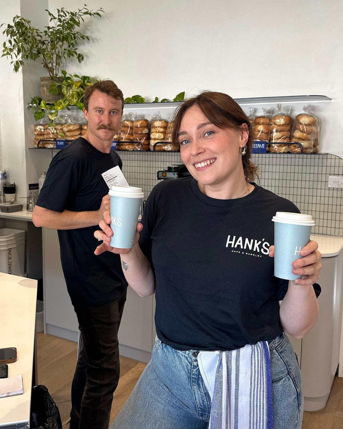 One week of Hank&rsquo;s 🗽🥯 thank you to everyone who stopped by for bagels and coffee. Your support means the world 💙 #ThanksLoveHanks