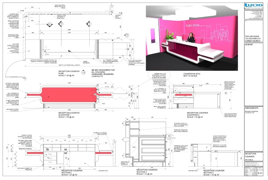  Taylor Shaw / / Reception counter details 