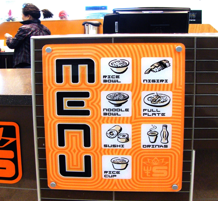  What The Sushi&nbsp;/ / Menu sign 