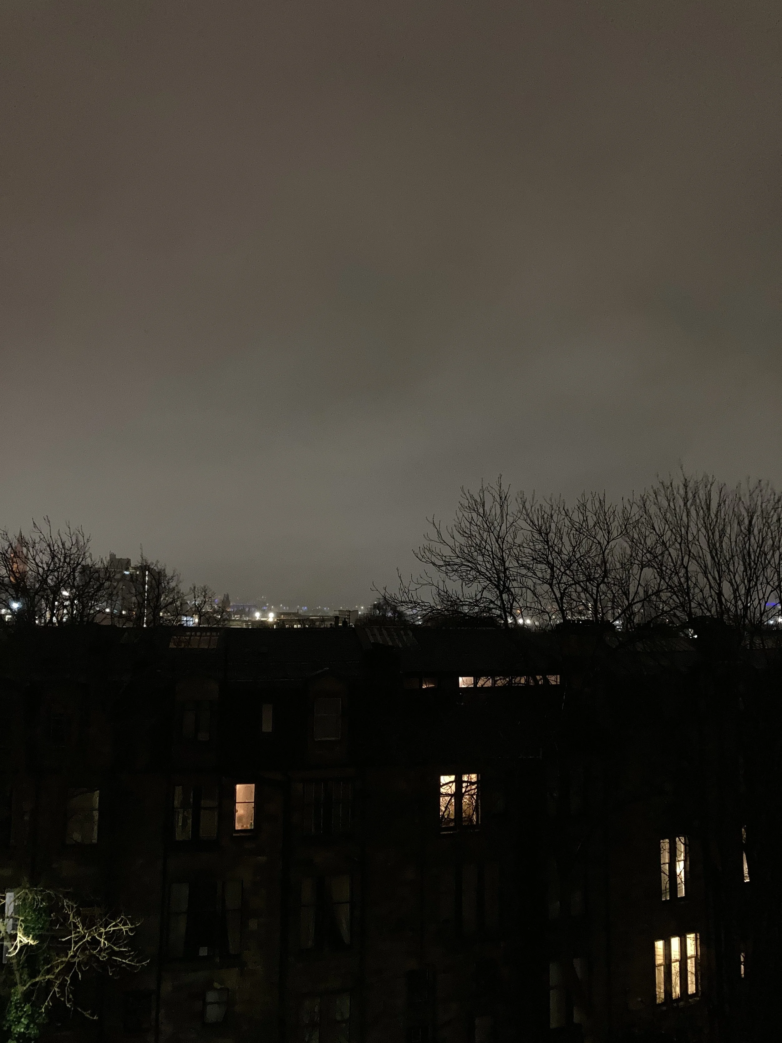 Glasgow skyline at night
