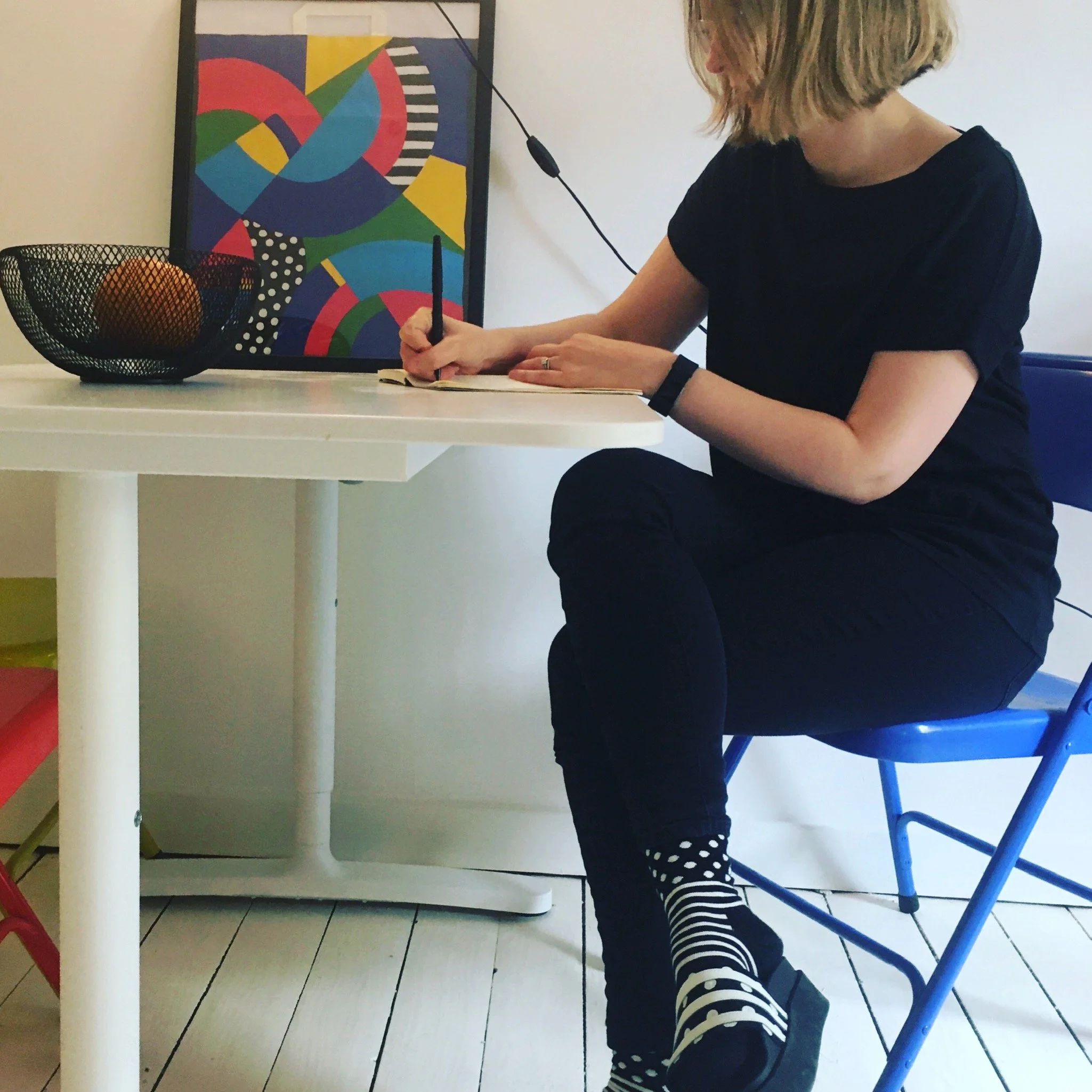 Yolander Yeo in the VS+YO design studio