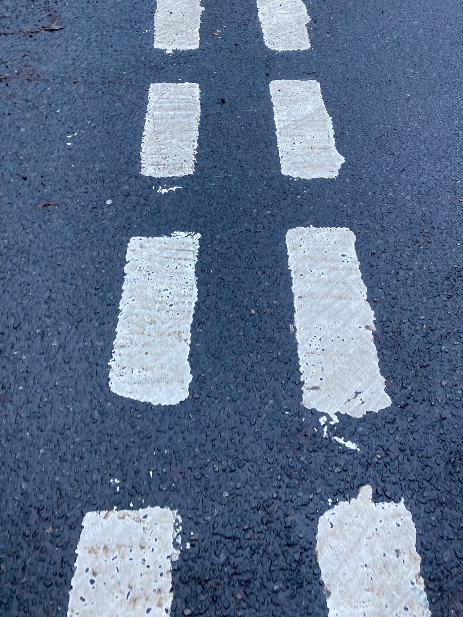 Photo of road marking lines