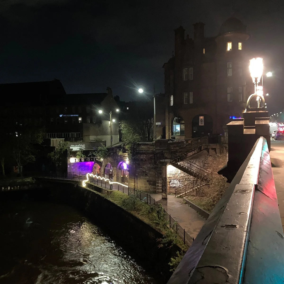 Kelvinbridge, Glasgow at night