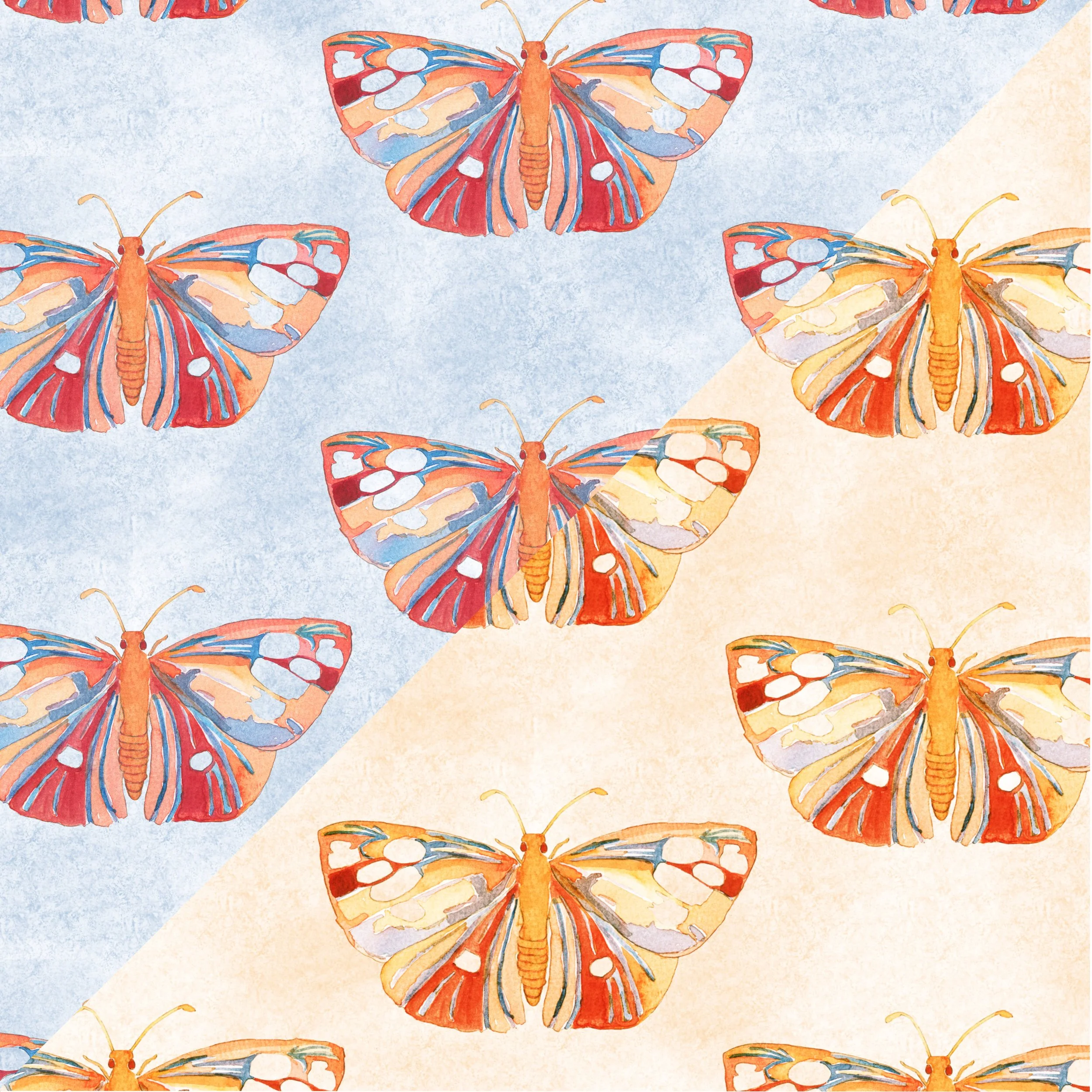 Flutter of colour 