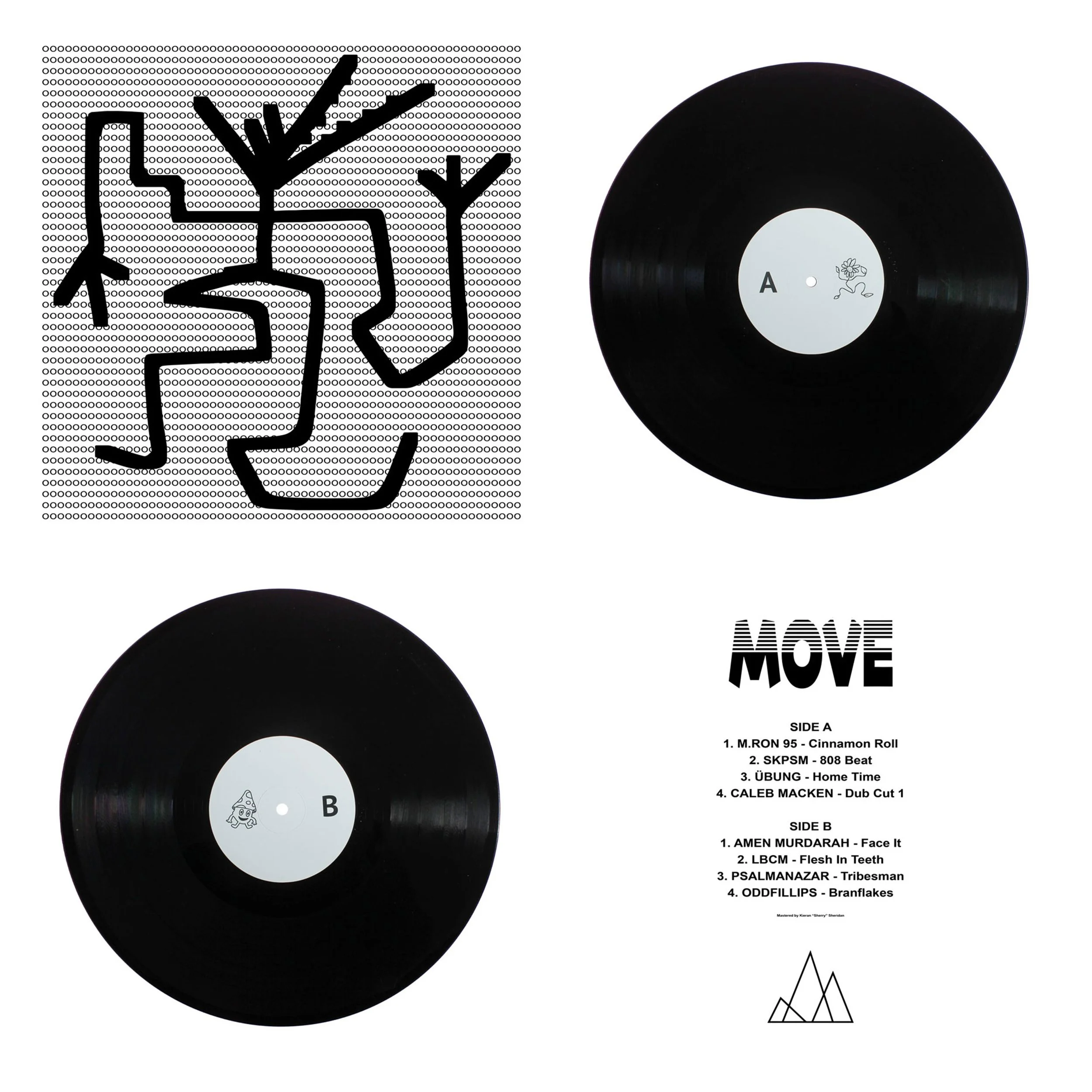 12" Vinyl Design for the MOVE compilation on Mines Clarence