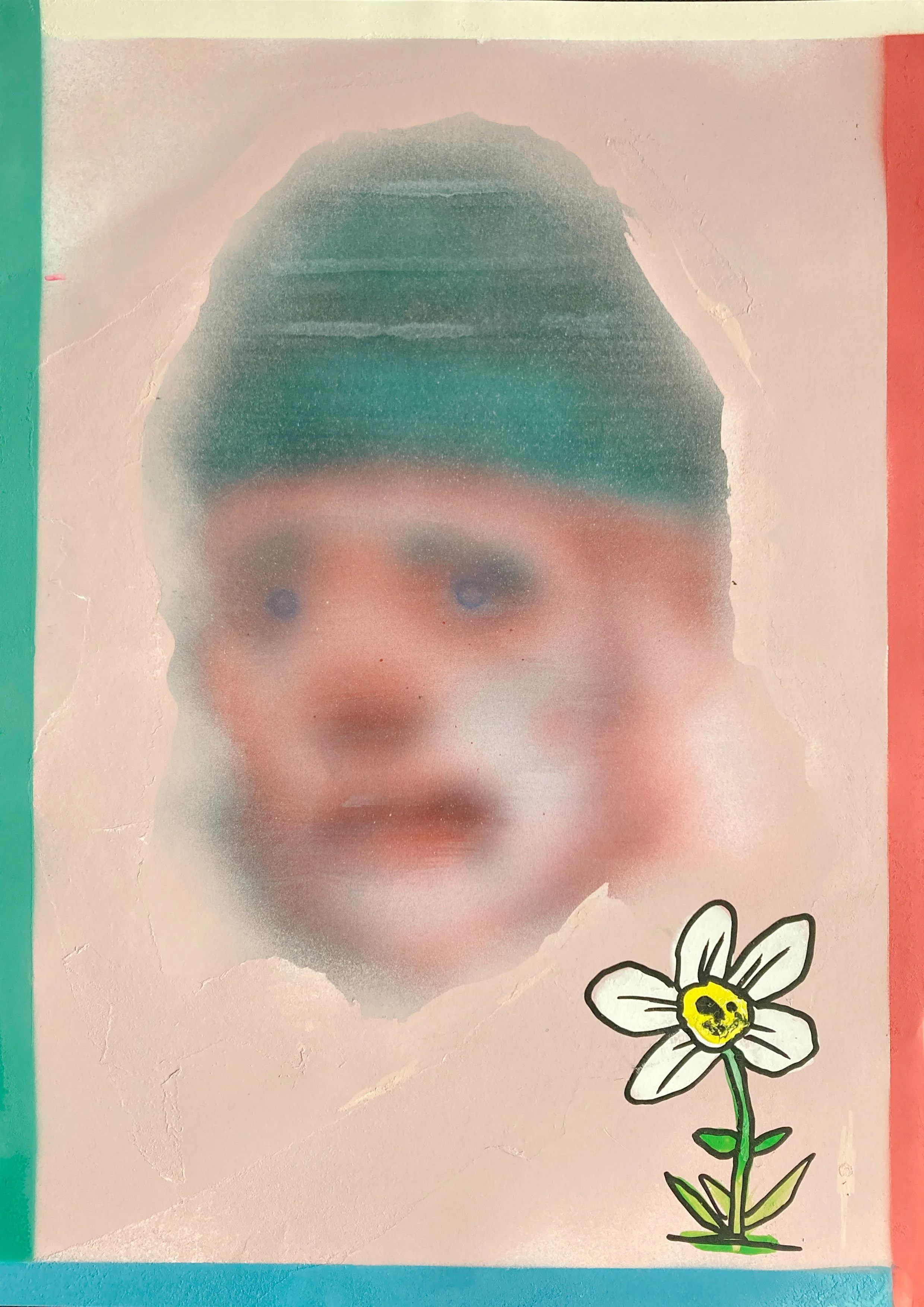 Forgotten 3. 2021. Acrylic on paper. A3 (Contact for Price)