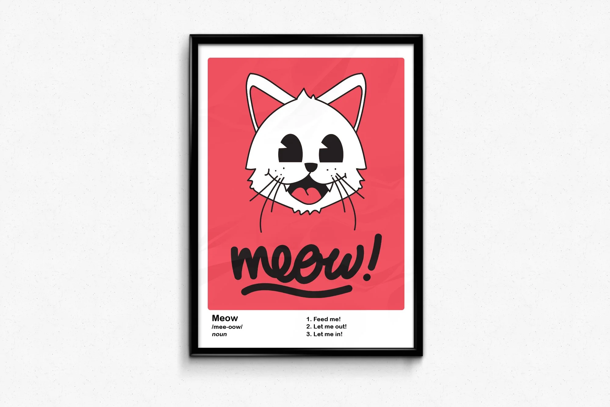 The Cat’s Meow. A3 Riso Print. 2018 (SOLD OUT)