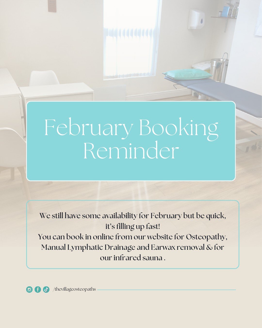 A gentle reminder that February appointments are filling quickly. If your body&rsquo;s starting to feel tight or uncomfortable, don&rsquo;t ignore it. We&rsquo;re here for you.
