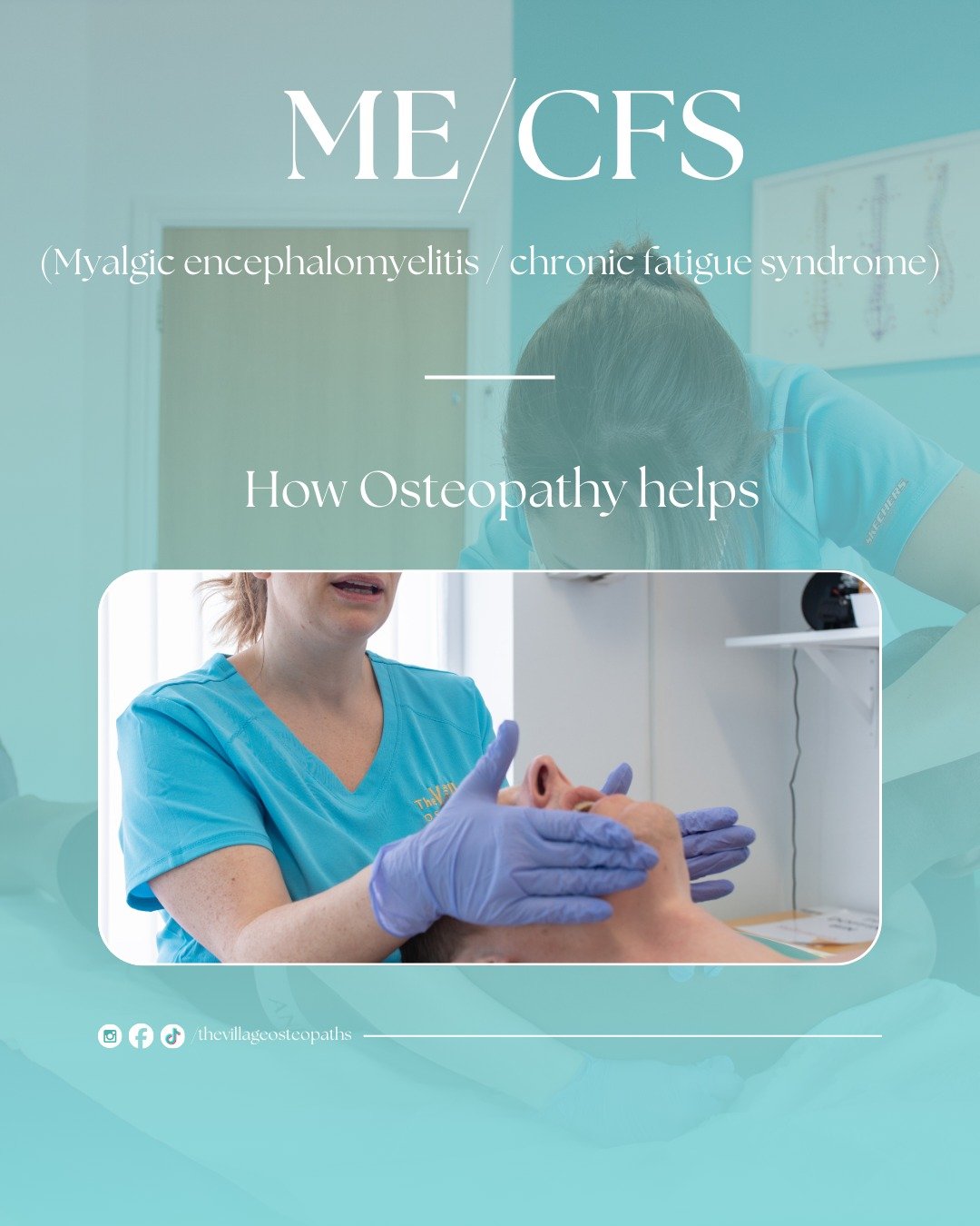 We pride ourselves on being a specialist clinic for the treatment of ME/CFS.  A diagnosis of ME/CFS can often feel like a lonely one, particularly when understanding and treatment options can feel limited.  We have a team of specialist osteopaths who