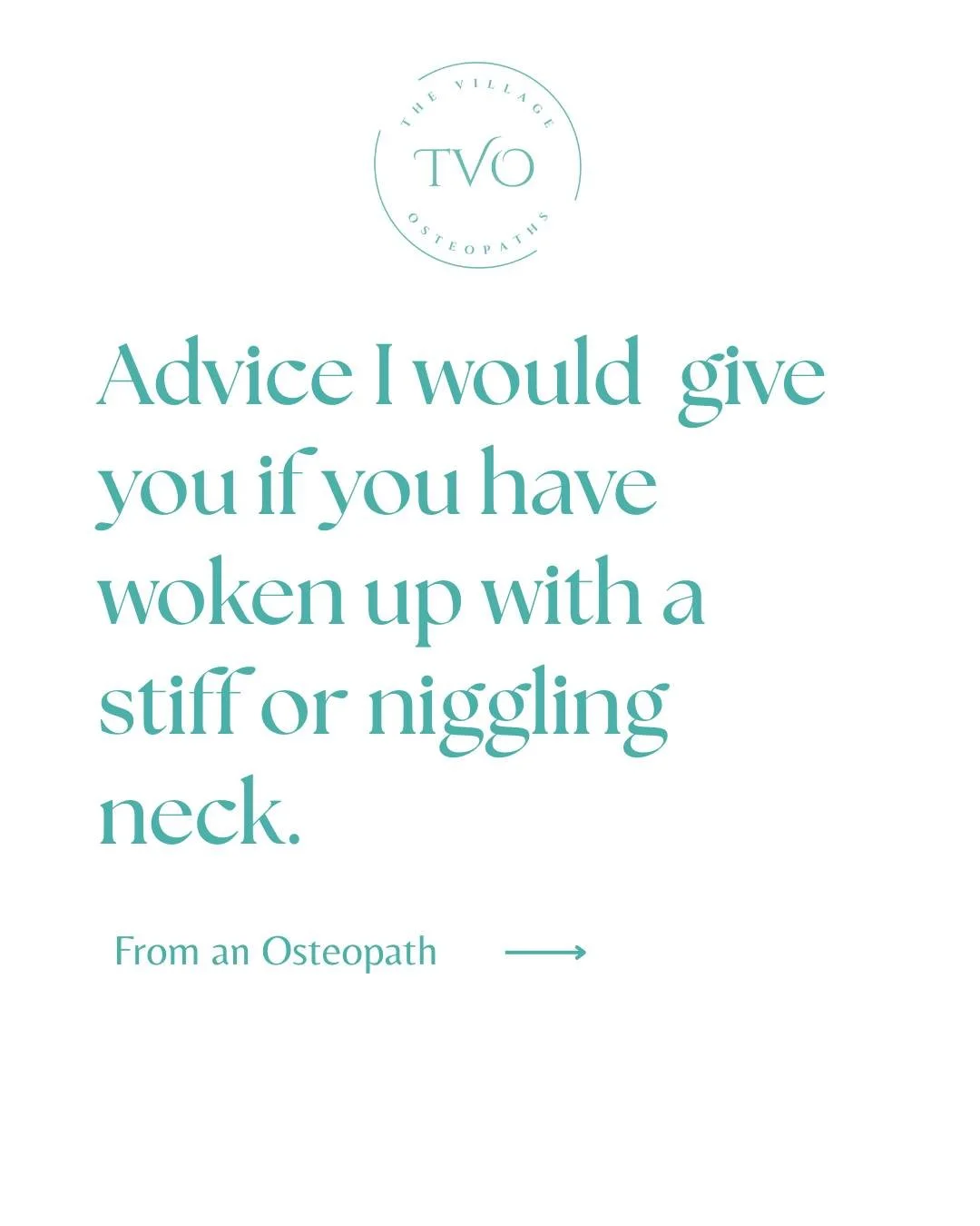 A stiff or niggling neck can be frustrating - especially when it appears after sleep, work, or too long in one position.  This post shares gentle advice for mild, everyday neck discomfort.  If your neck pain isn&rsquo;t settling, keeps coming back, o
