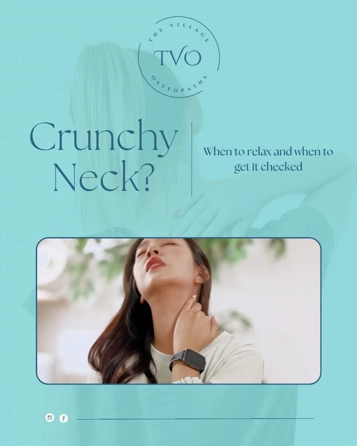 Does your neck sound crunchy when you turn your head? 🔊&nbsp; 
Here&rsquo;s the good news: Noise &ne; damage! 
Pops, clicks, and crunching (crepitus) are usually just normal joint movement and pressure changes. If it isn&rsquo;t painful and you move