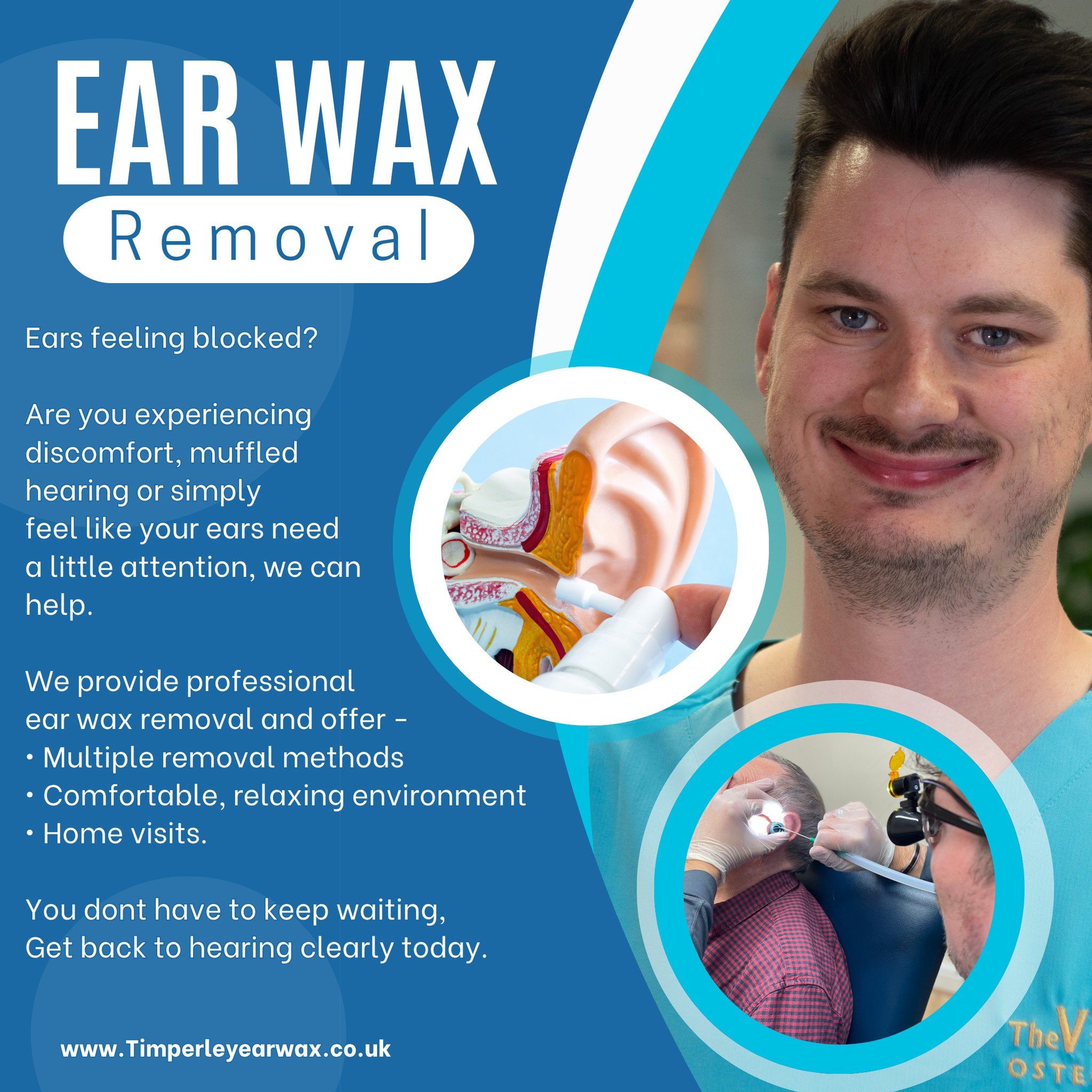 👂 Still waiting to hear clearly?

If you&rsquo;ve been left waiting longer than expected for earwax removal, or your appointment didn&rsquo;t quite go to plan, you don&rsquo;t have to put up with the discomfort in the meantime.

At our clinic, we of