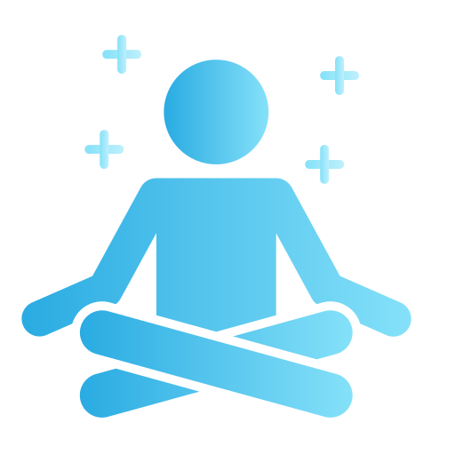 Een abstracte afbeelding van een blauwe auto voor een modern gebouw.