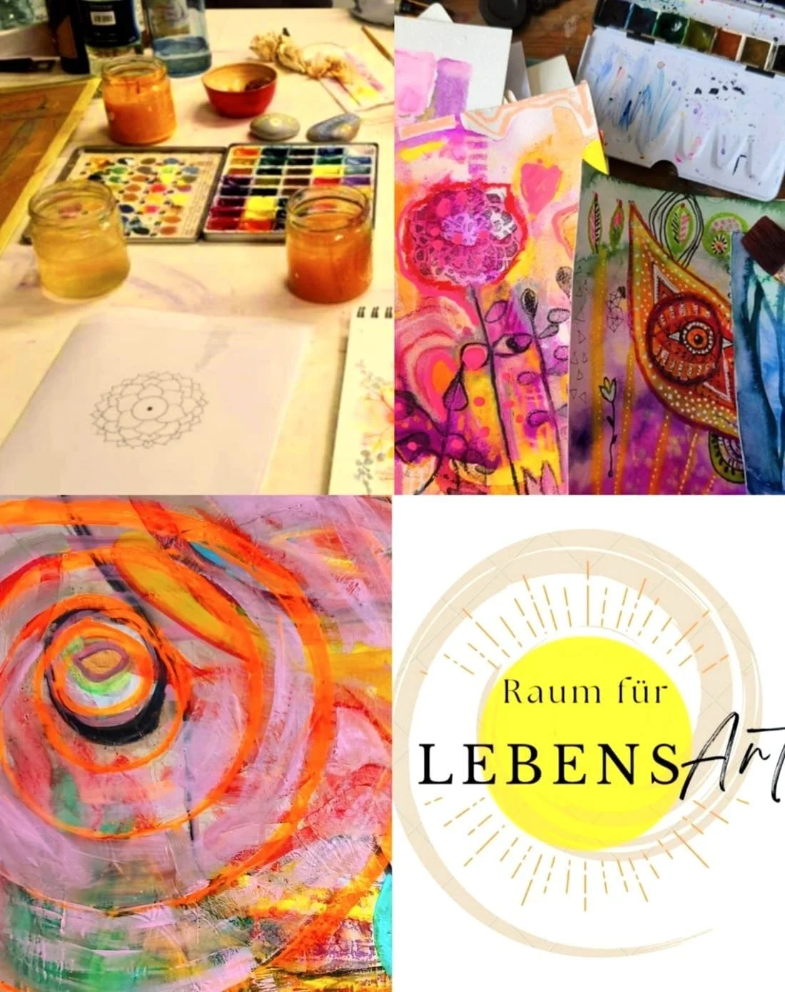 Intuitives Malen mit Christine - Male dein Seelenkraftbild